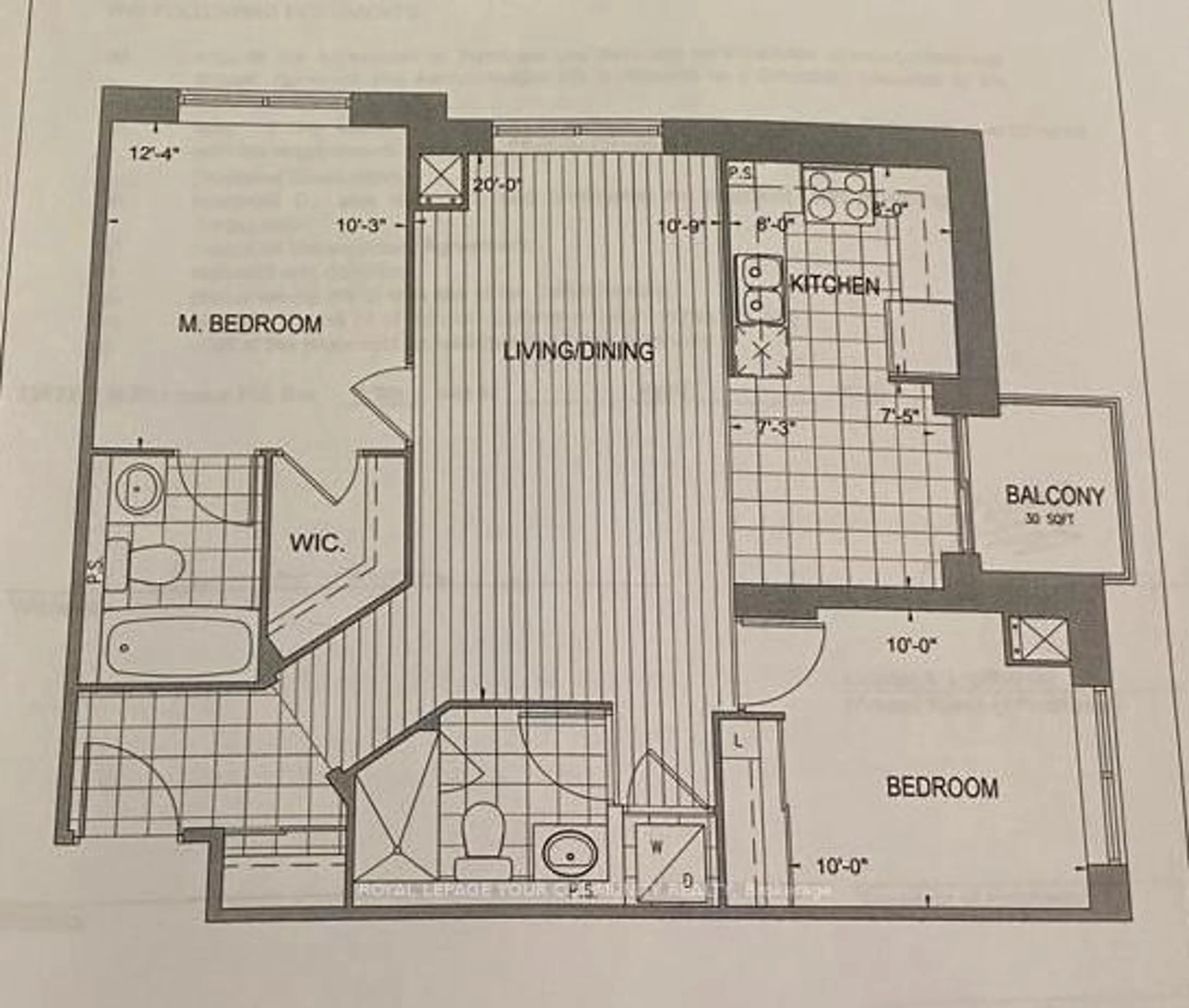 Floor plan for 73 King William Cres #503, Richmond Hill Ontario L4B 0C1