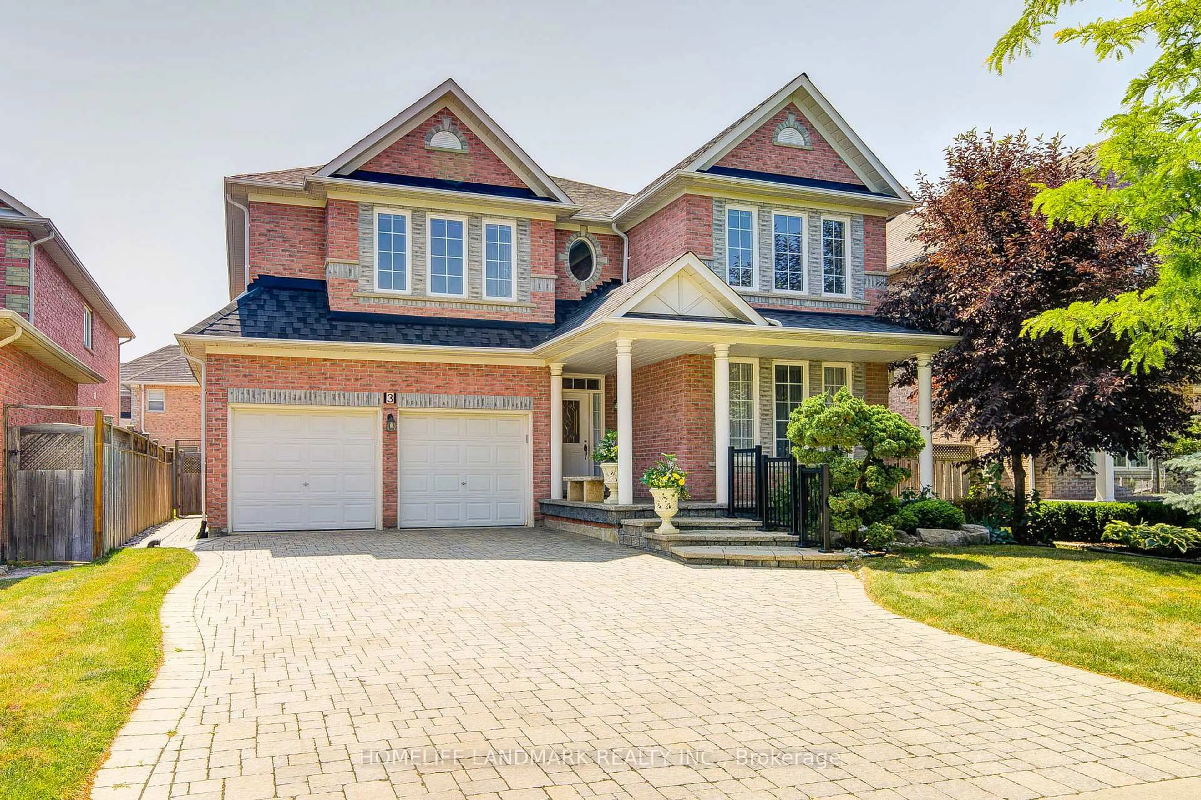 Home with brick exterior material, street for 3 Burndenford Cres, Markham Ontario L3P 7S1