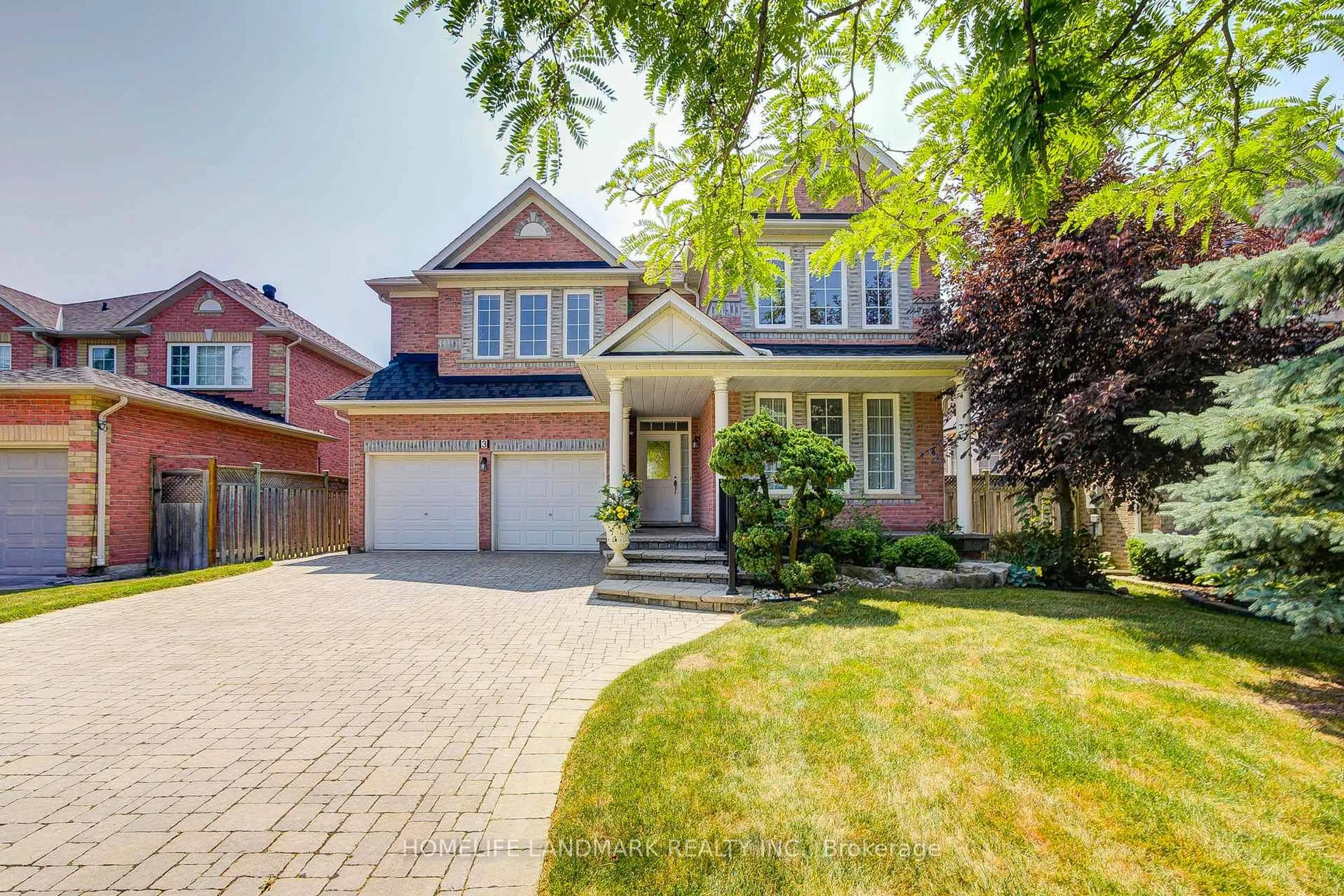 Home with brick exterior material, street for 3 Burndenford Cres, Markham Ontario L3P 7S1
