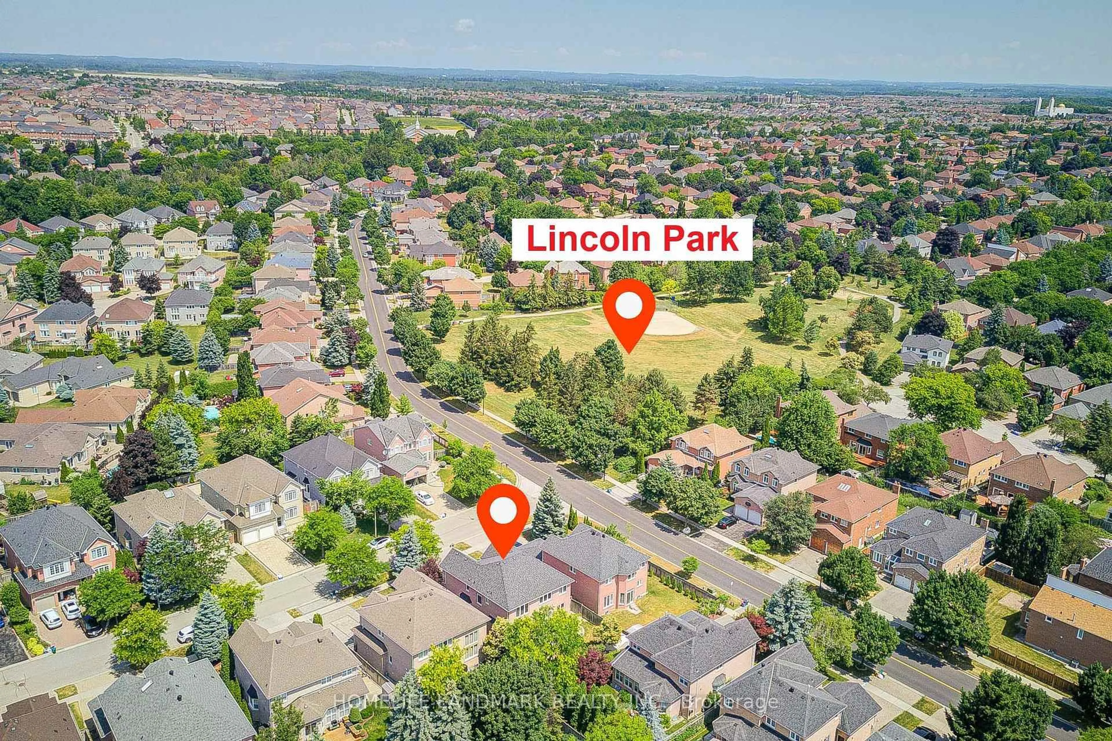 A pic from outside/outdoor area/front of a property/back of a property/a pic from drone, unknown for 3 Burndenford Cres, Markham Ontario L3P 7S1