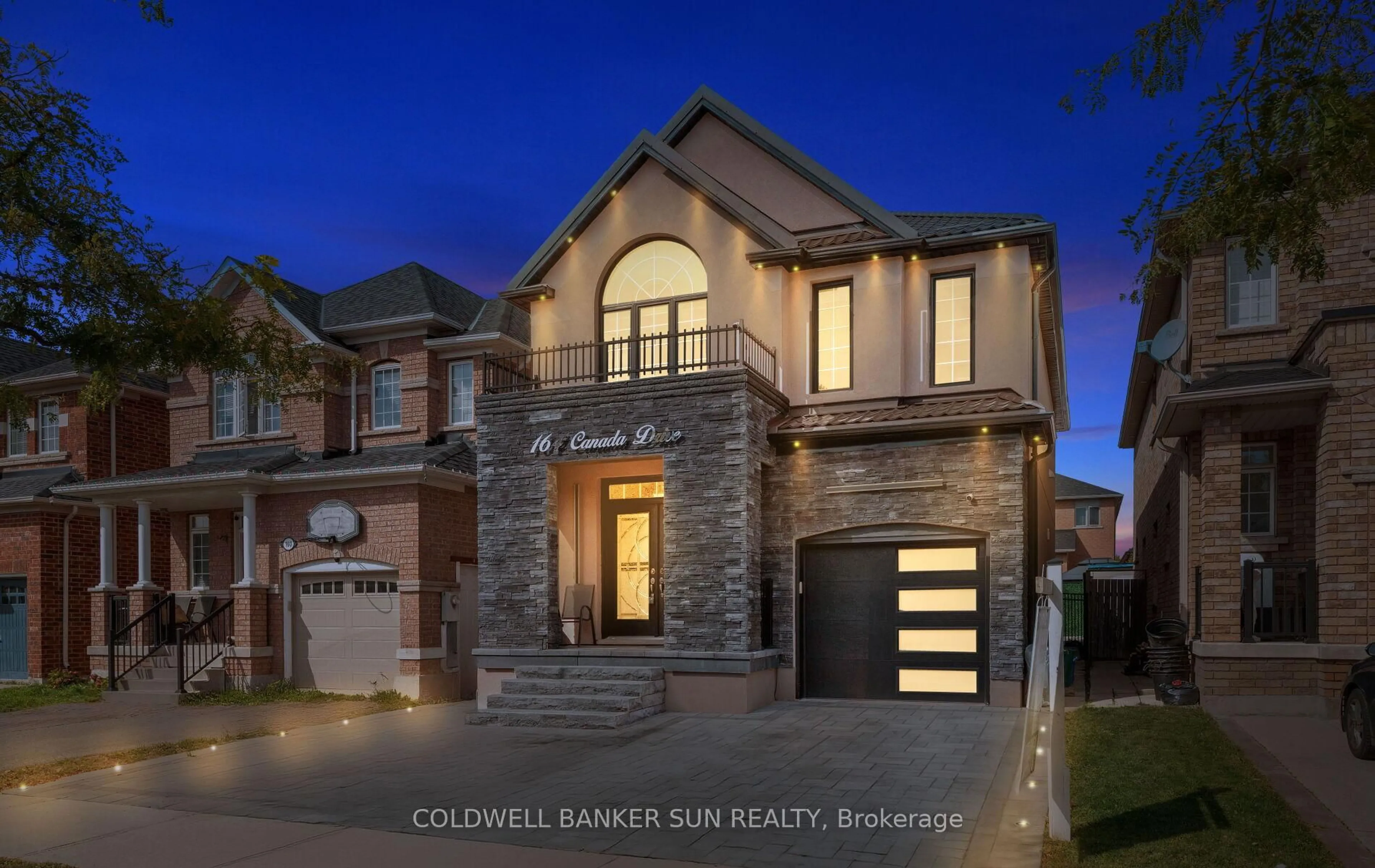 Home with brick exterior material, street for 164 Canada Dr, Vaughan Ontario L4K 0K1