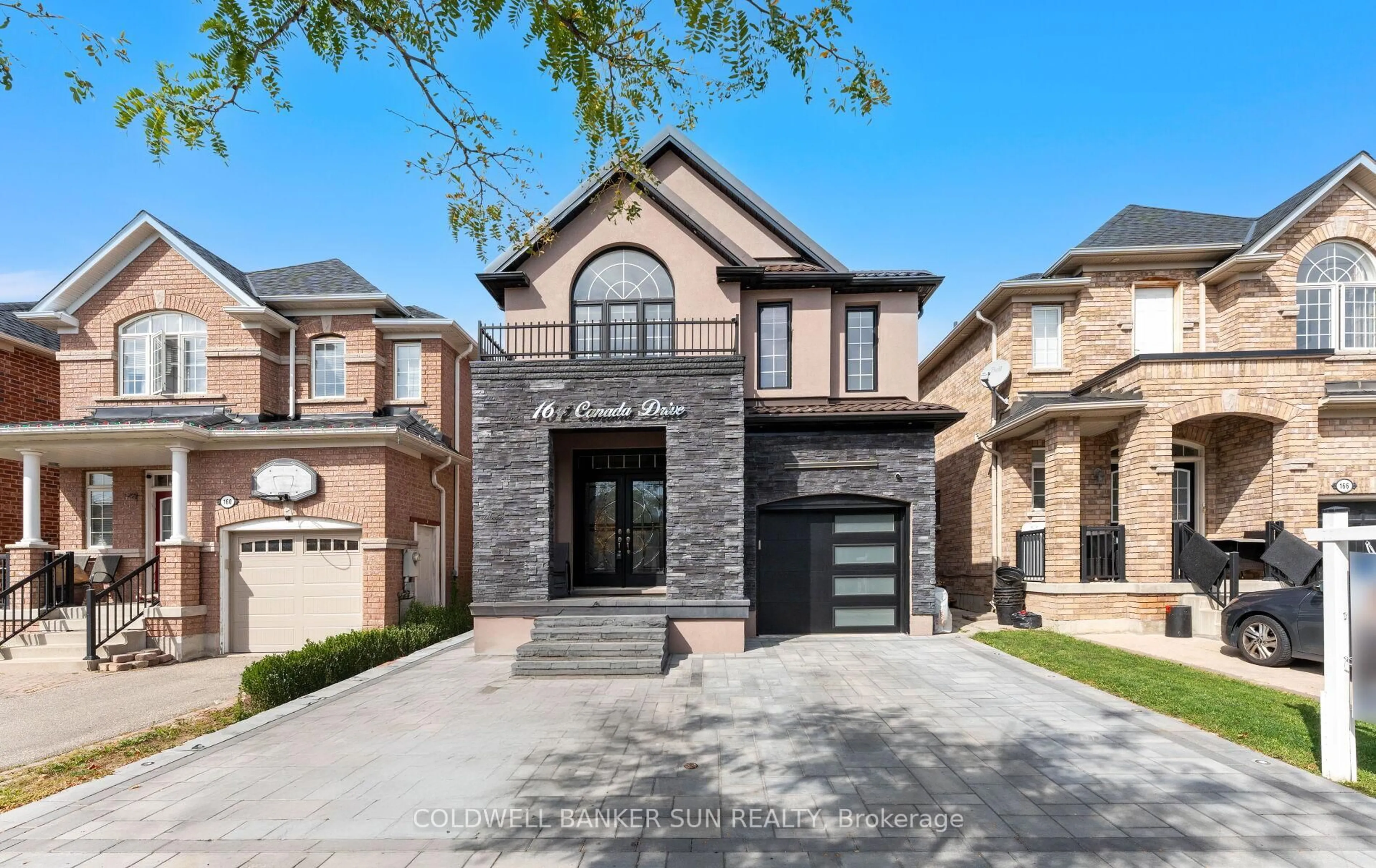 Home with brick exterior material, street for 164 Canada Dr, Vaughan Ontario L4K 0K1