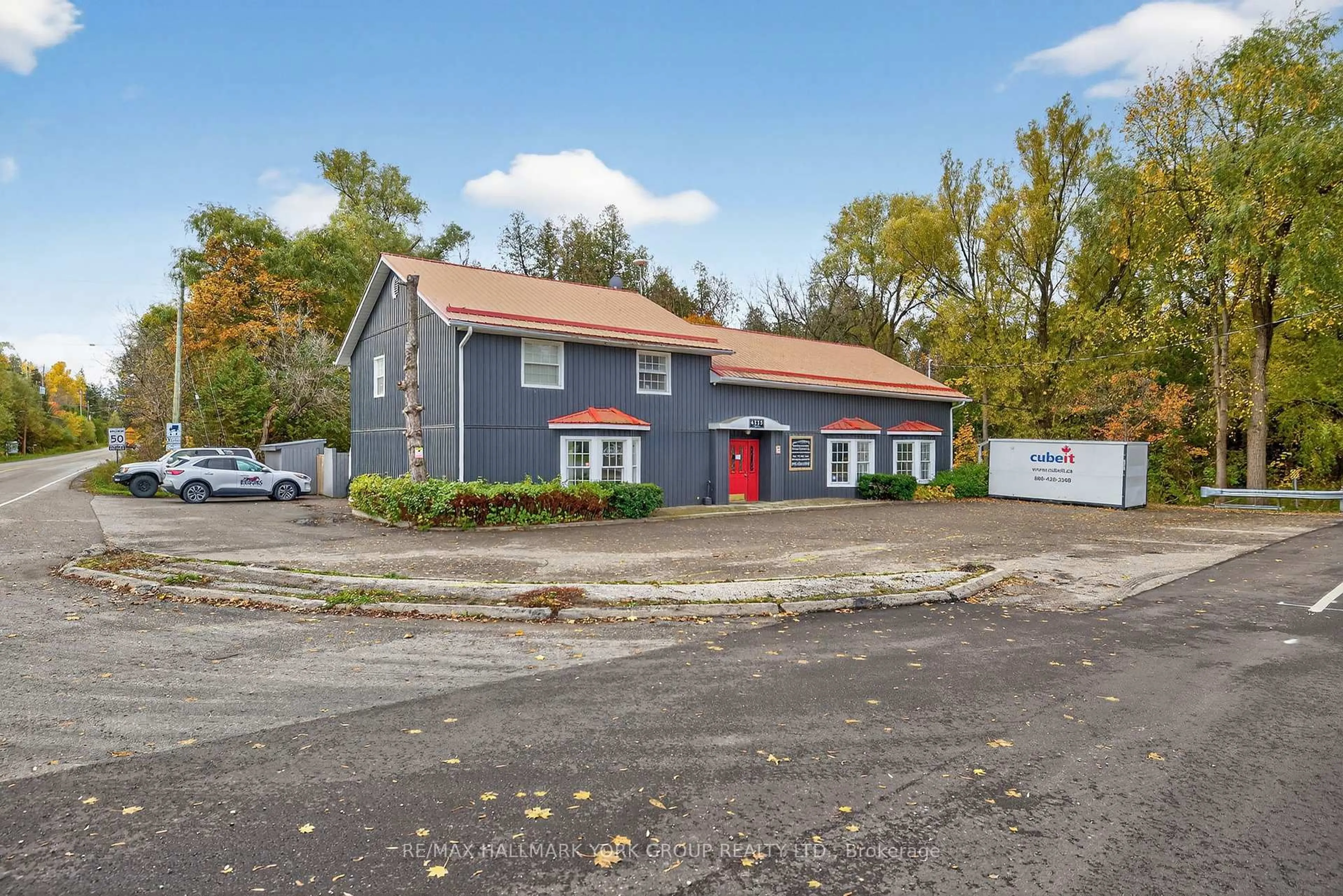 A pic from outside/outdoor area/front of a property/back of a property/a pic from drone, street for 4515 Lloydtown Aurora Rd, King Ontario L0G 1J0