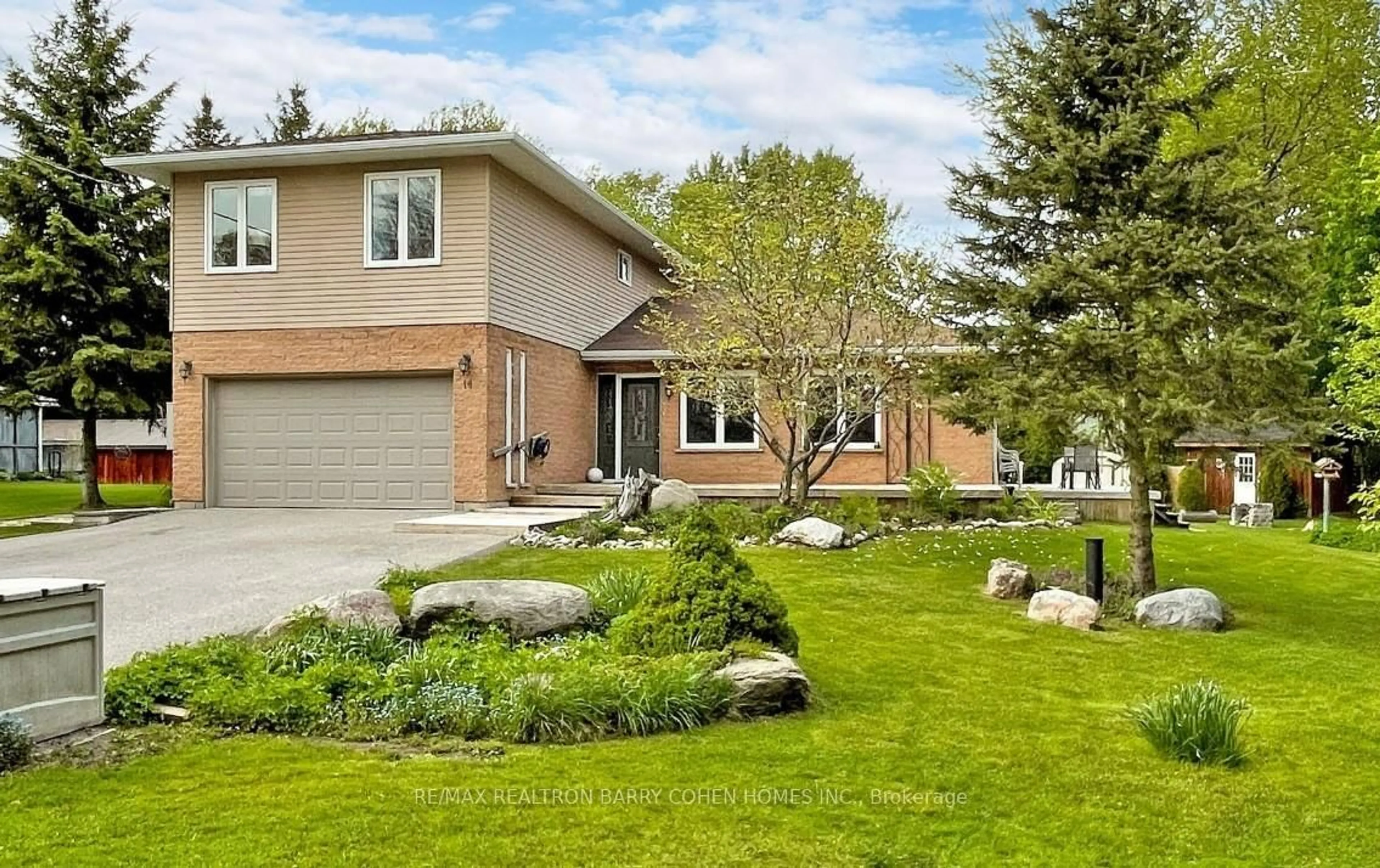 Home with brick exterior material, street for 14 Mellon Ave, Georgina Ontario L0E 1N0