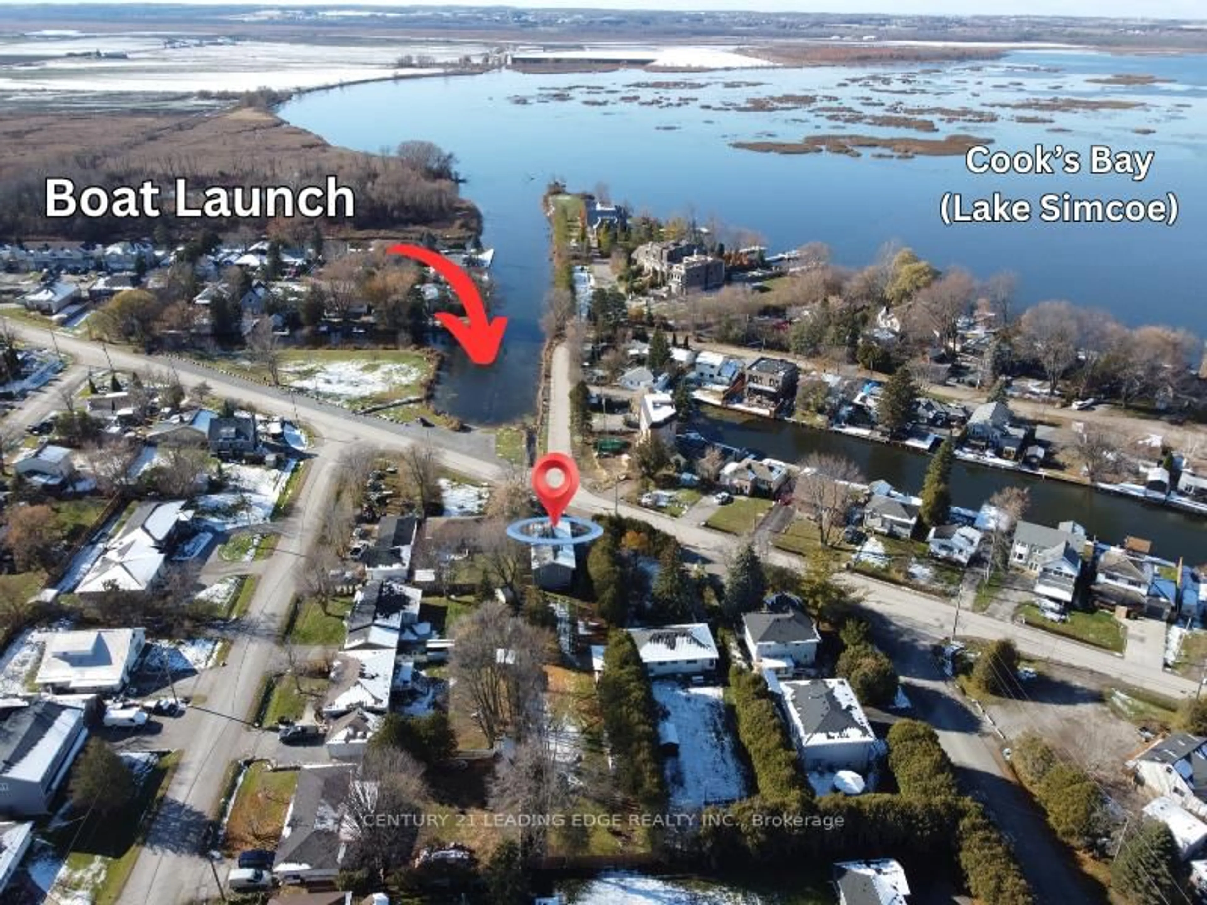 A pic from outside/outdoor area/front of a property/back of a property/a pic from drone, water/lake/river/ocean view for 623 Lake Drive South, Georgina Ontario L4P 1T6