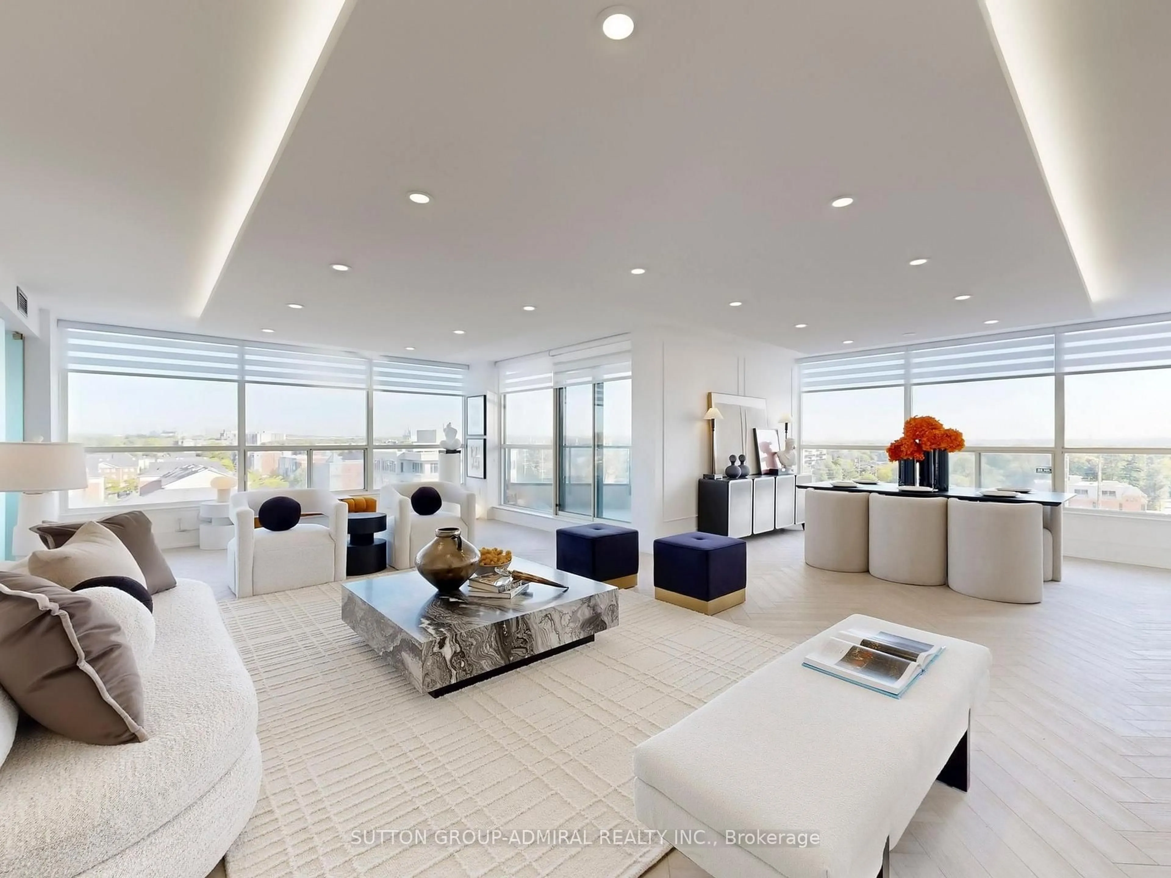 Living room with furniture, unknown for 1 Clark Ave #704, Vaughan Ontario L4J 7Y6