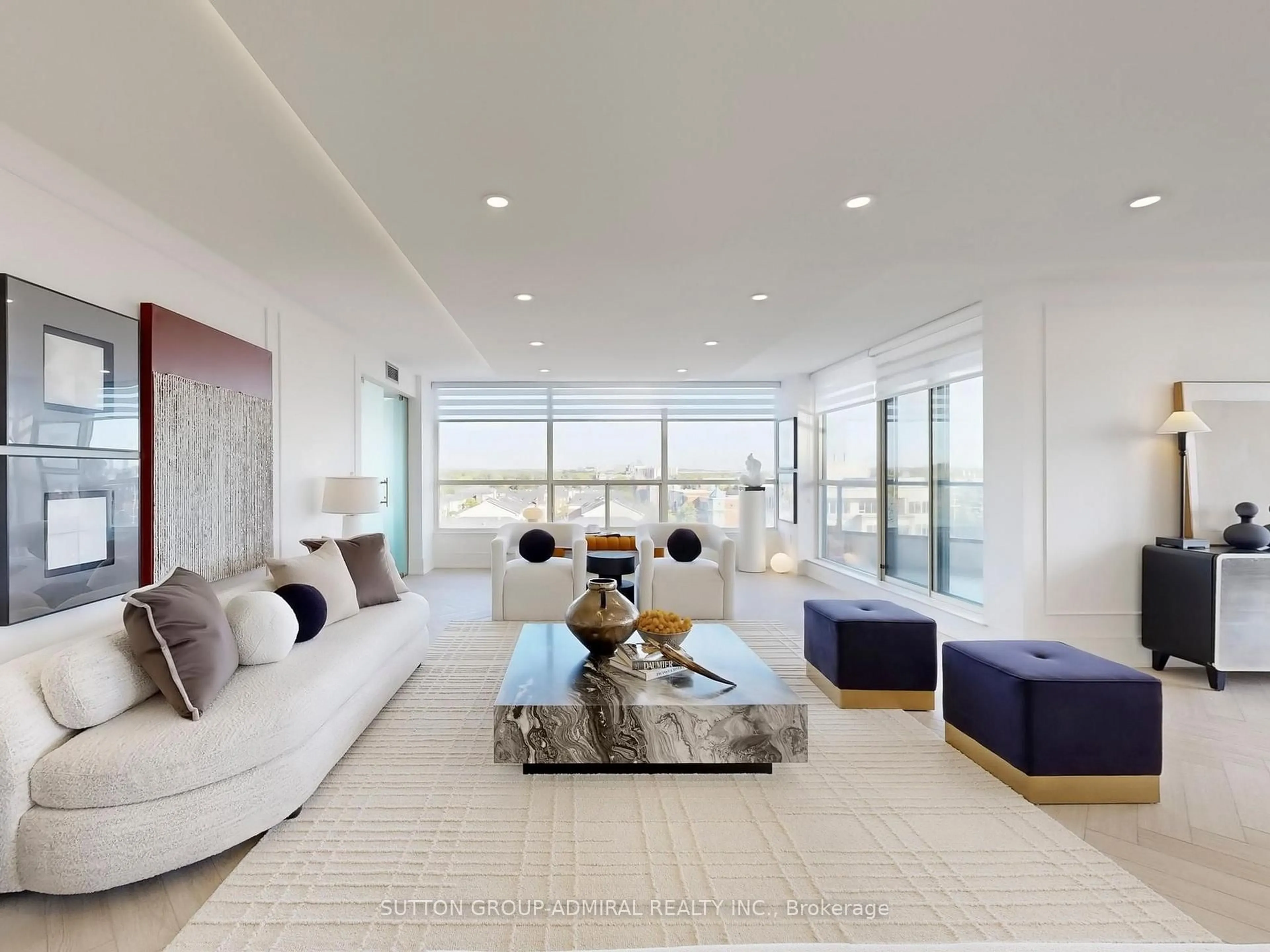 Living room with furniture, unknown for 1 Clark Ave #704, Vaughan Ontario L4J 7Y6