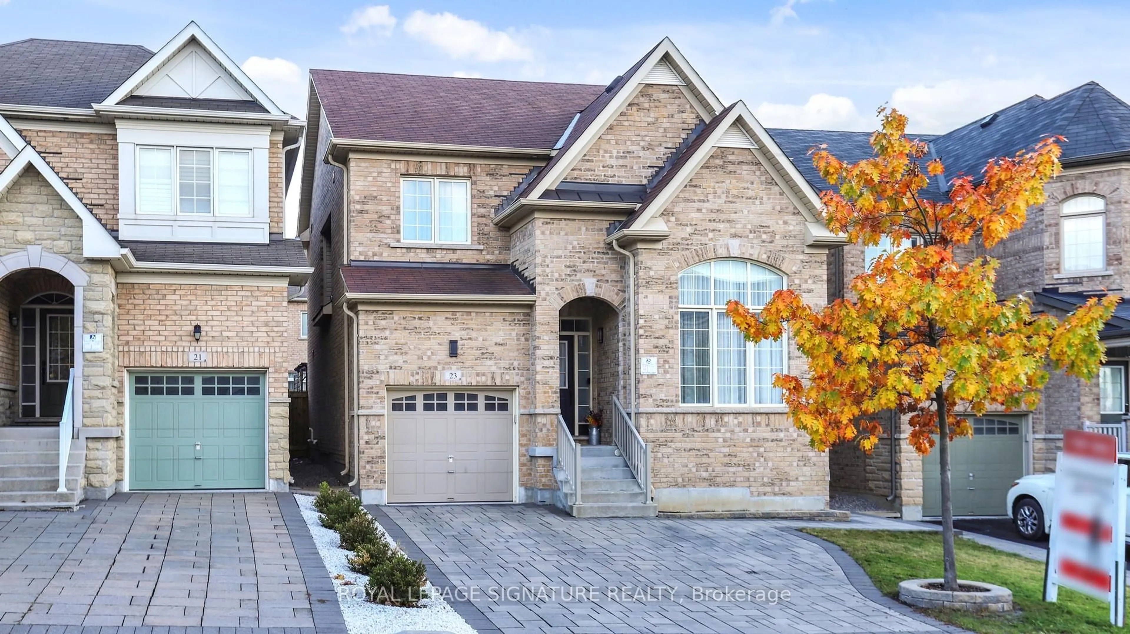 Home with brick exterior material, street for 23 Frederick Stamm Cres, Markham Ontario L6C 0X2
