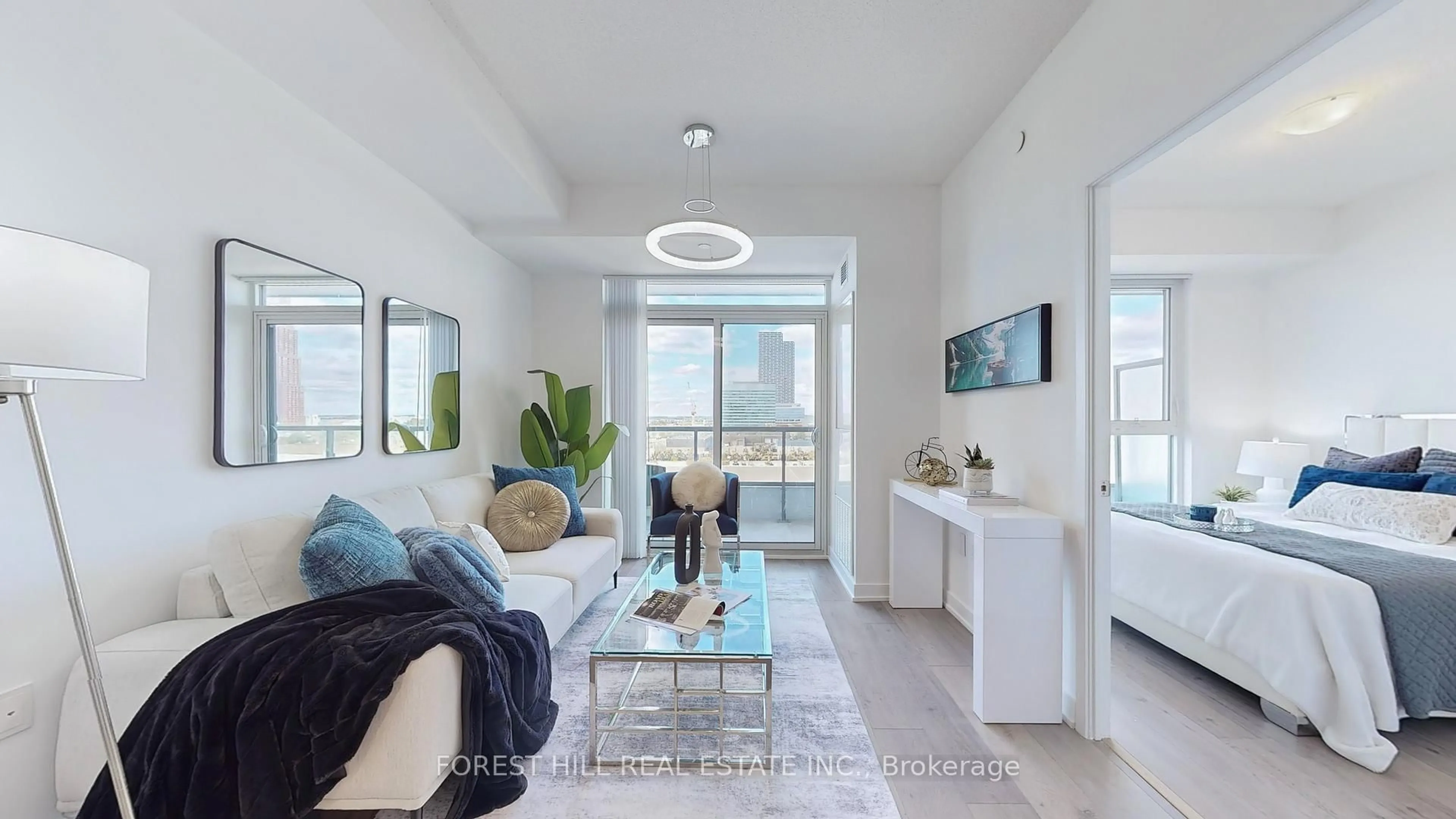 Living room with furniture, unknown for 38 Honeycrisp Cres #818, Vaughan Ontario L4K 0M7