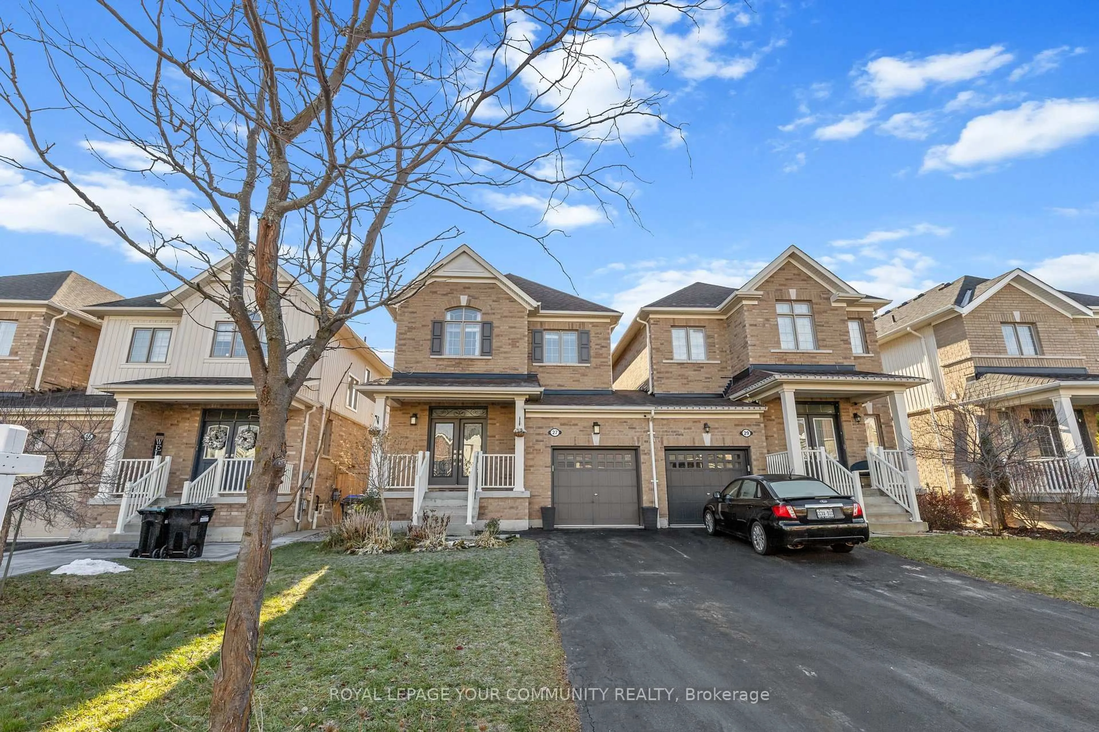 A pic from outside/outdoor area/front of a property/back of a property/a pic from drone, street for 27 McCabe Lane, New Tecumseth Ontario L0G 1W0