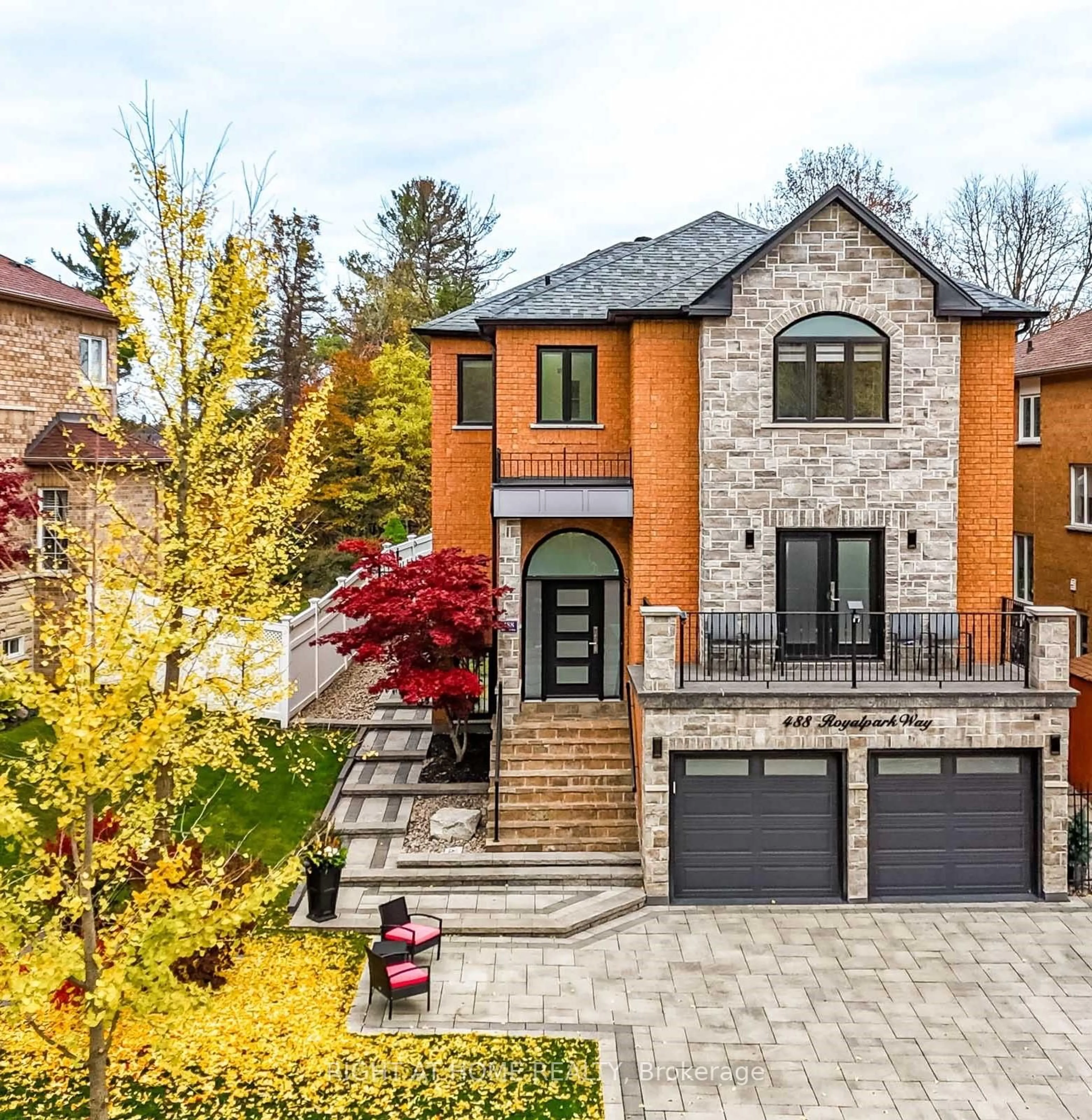 Home with brick exterior material, street for 488 Royalpark Way, Vaughan Ontario L4H 1K4