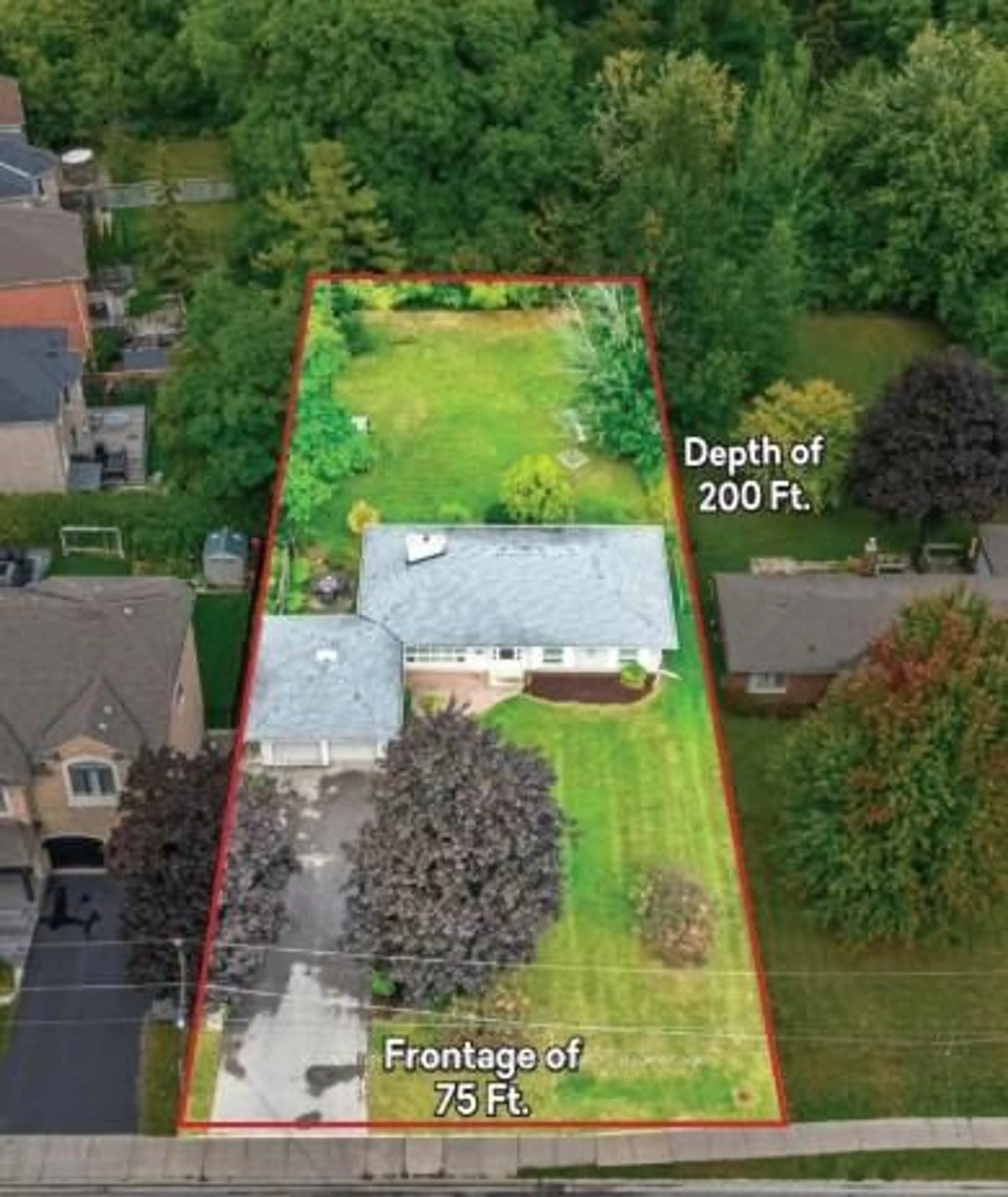 A pic from outside/outdoor area/front of a property/back of a property/a pic from drone, street for 22 Poplar Dr, Richmond Hill Ontario L4E 2X6