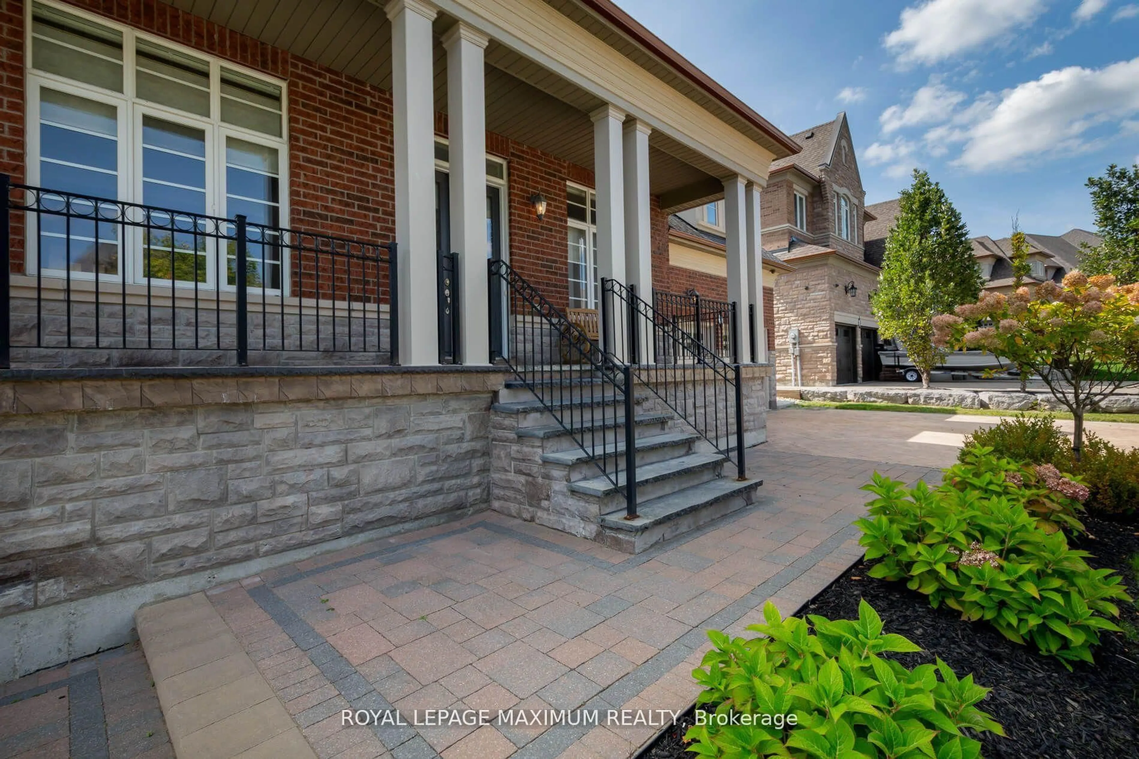 Home with brick exterior material, street for 4 Blue Beech Tr, King Ontario L7B 0A1