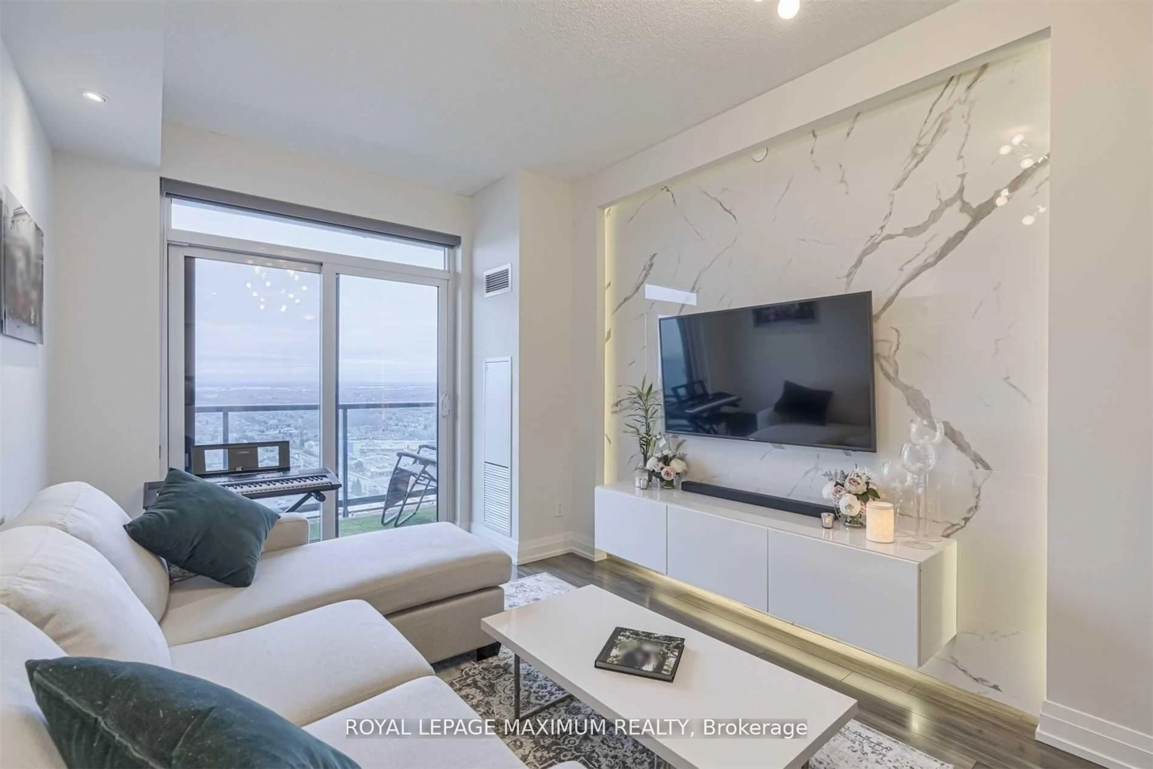 Living room with furniture, unknown for 3700 Highway 7 Rd #2507, Vaughan Ontario L4L 0G8