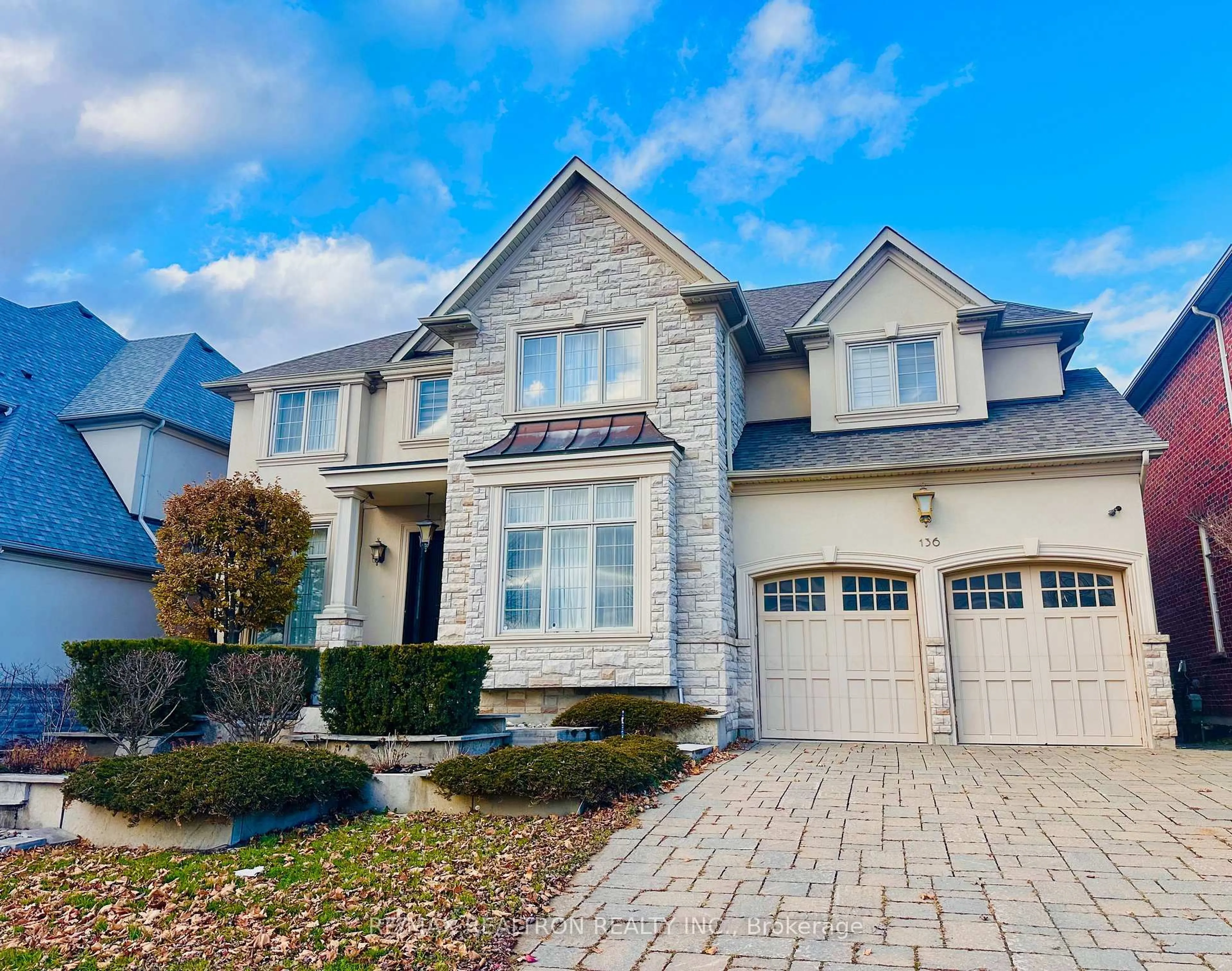 Home with brick exterior material, street for 136 Angus Glen Blvd, Markham Ontario L6C 3B8