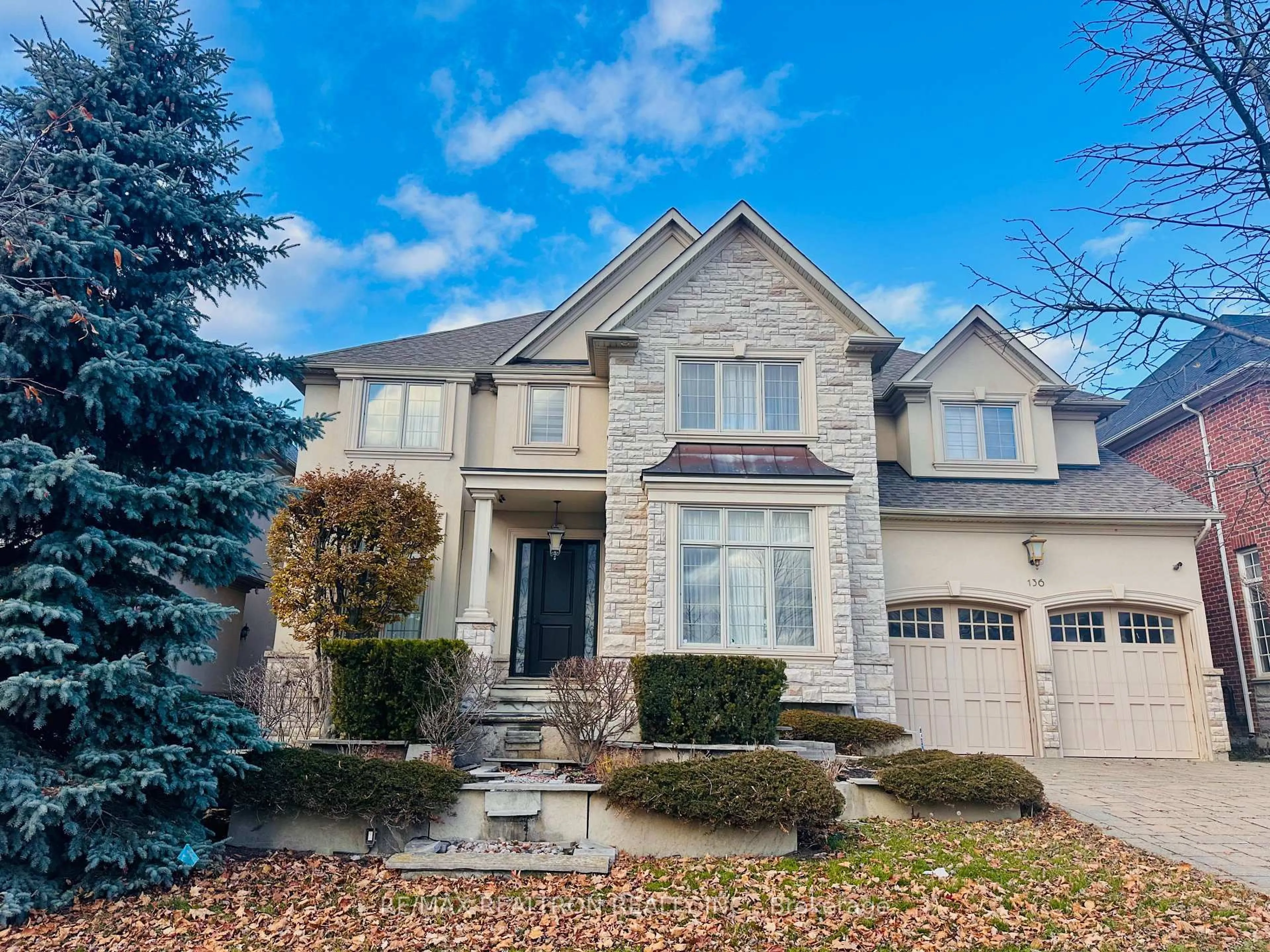 Home with brick exterior material, street for 136 Angus Glen Blvd, Markham Ontario L6C 3B8
