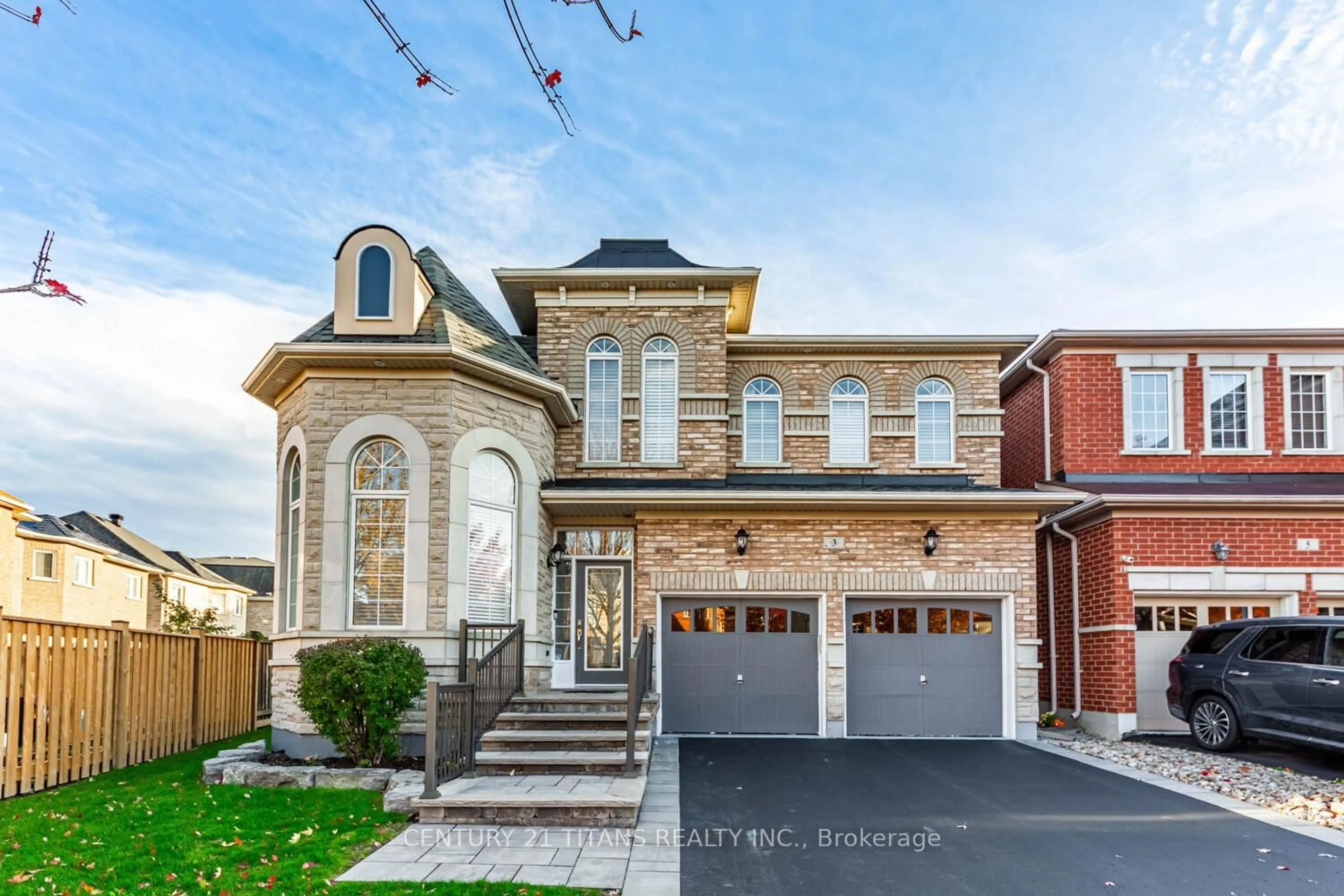Home with brick exterior material, street for 3 Condarcuri Cres, Markham Ontario L6B 0G8