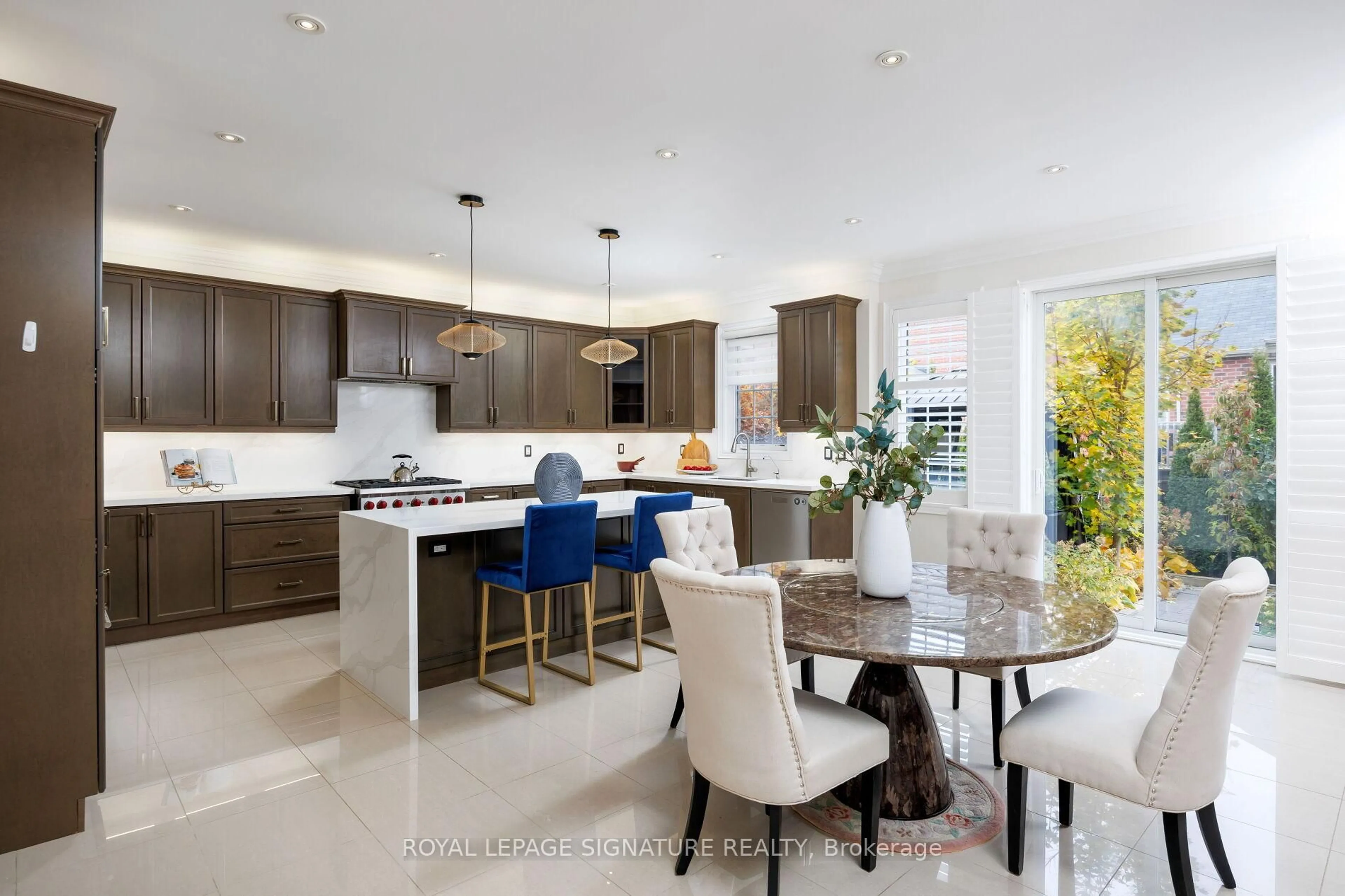 Contemporary kitchen, ceramic/tile floor for 50 Balderson Dr, Vaughan Ontario L4H 4A3