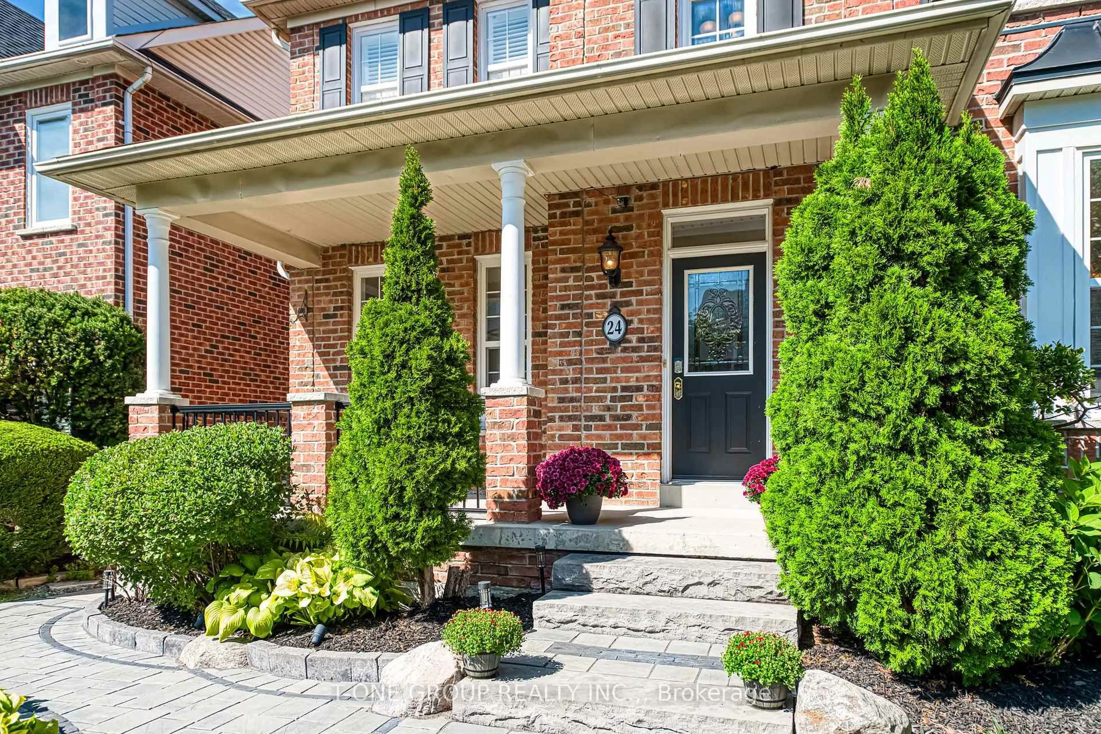Home with brick exterior material, street for 24 Port Rush Tr, Markham Ontario L6C 2A1