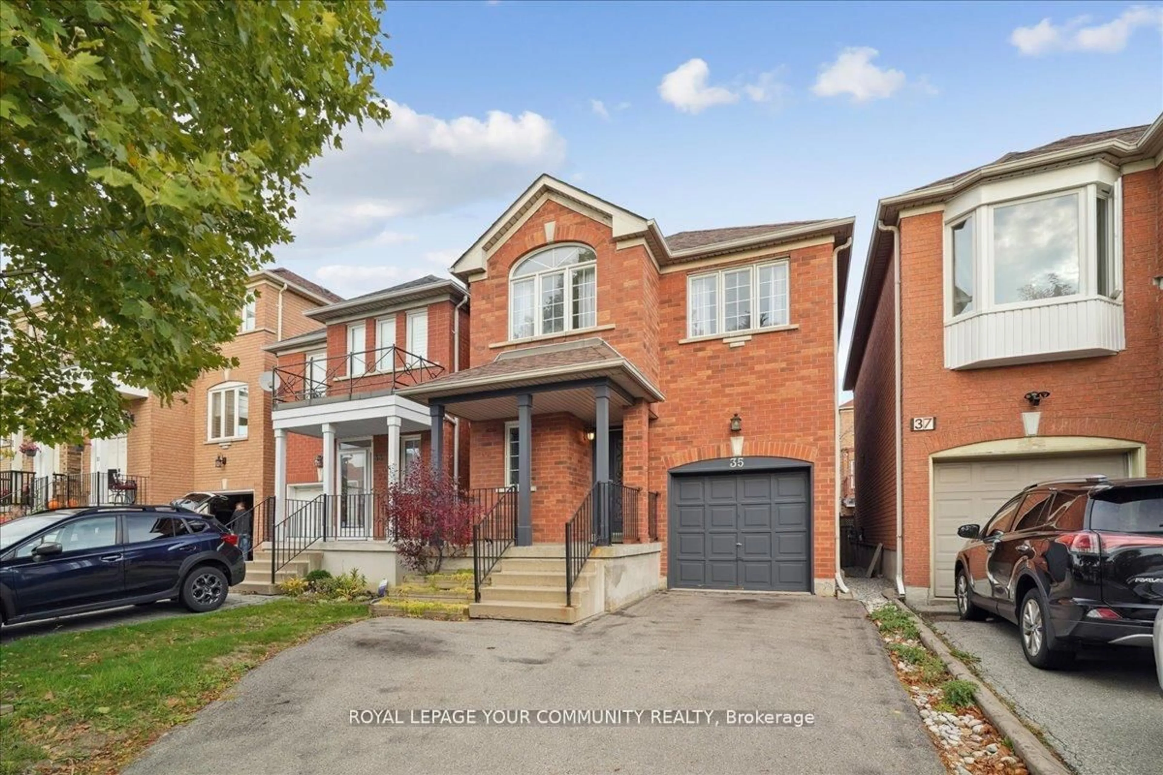 Home with brick exterior material, street for 35 Timberview Dr, Vaughan Ontario L4J 8M2