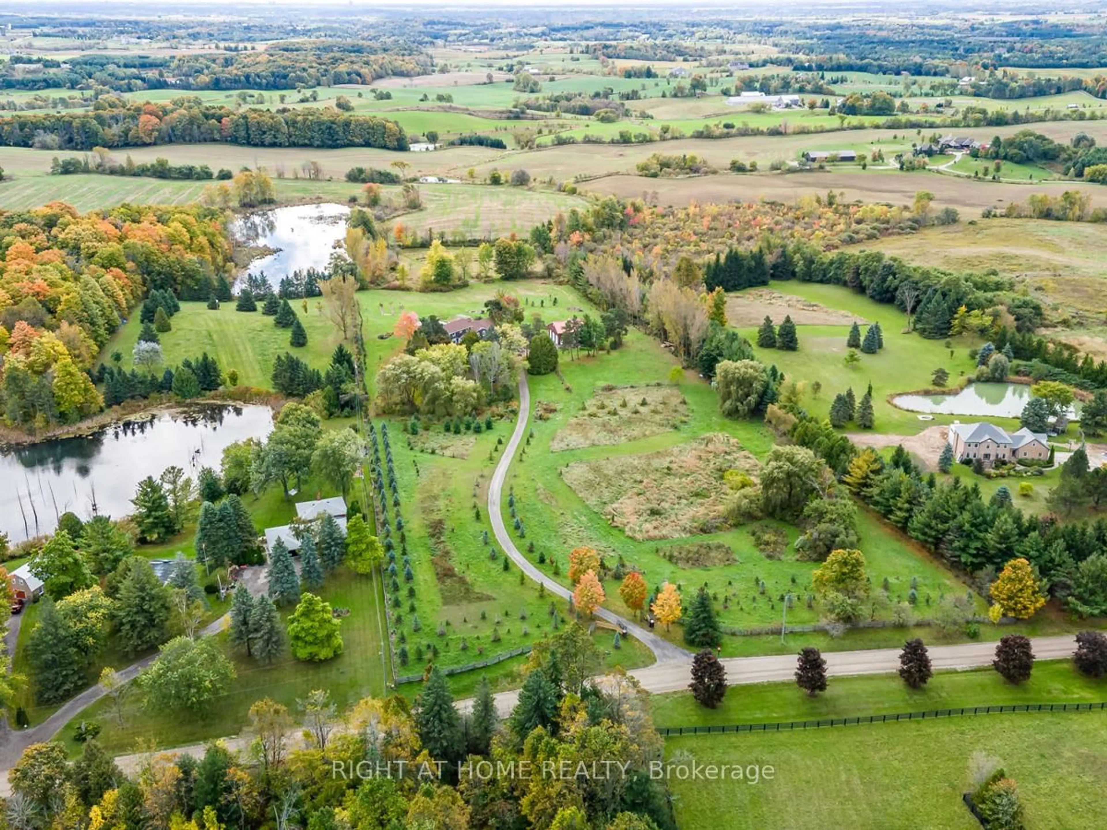 A pic from outside/outdoor area/front of a property/back of a property/a pic from drone, forest/trees view for 7975 18th Sdrd, King Ontario L0G 1T0