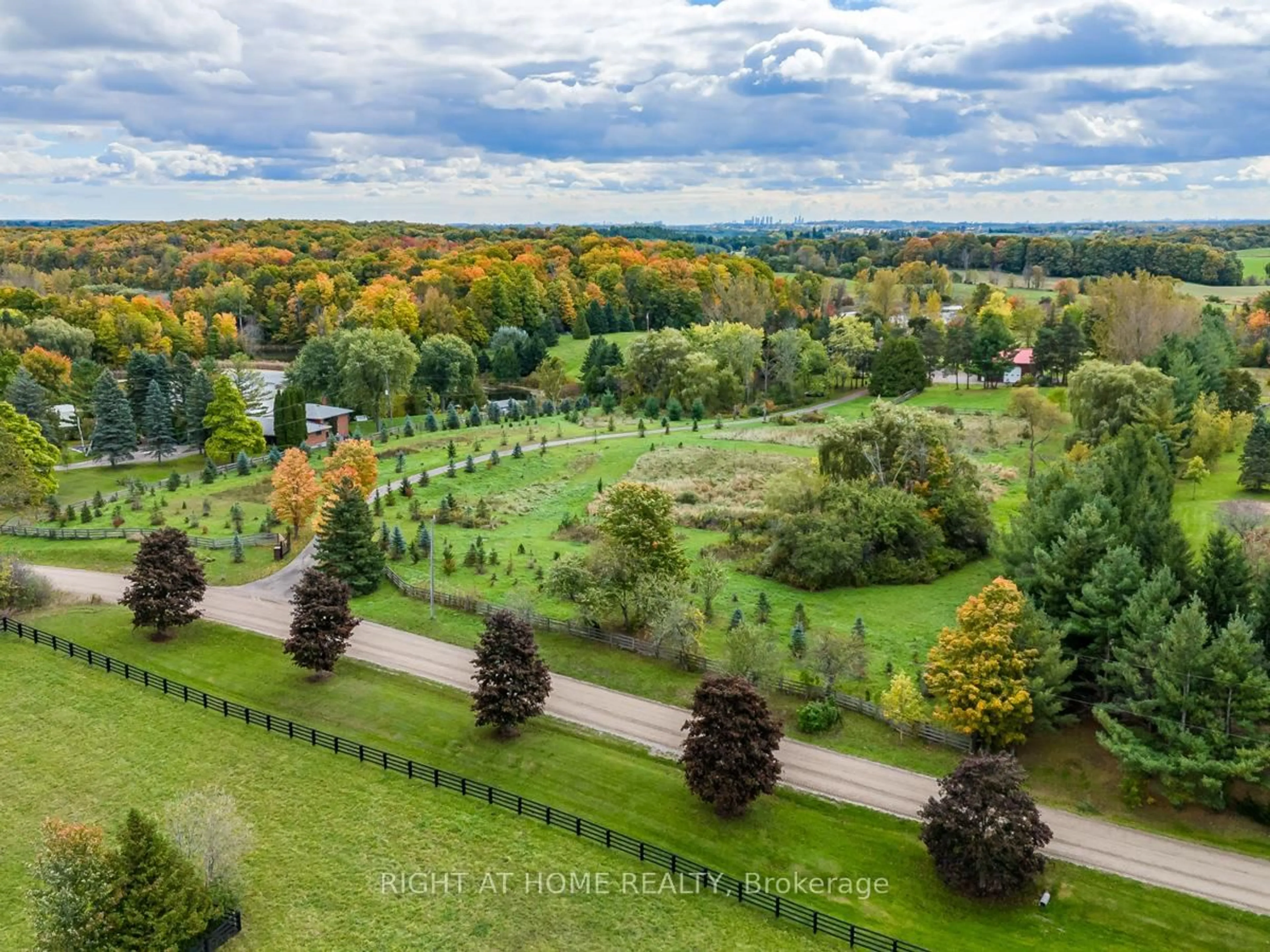 A pic from outside/outdoor area/front of a property/back of a property/a pic from drone, forest/trees view for 7975 18th Sdrd, King Ontario L0G 1T0
