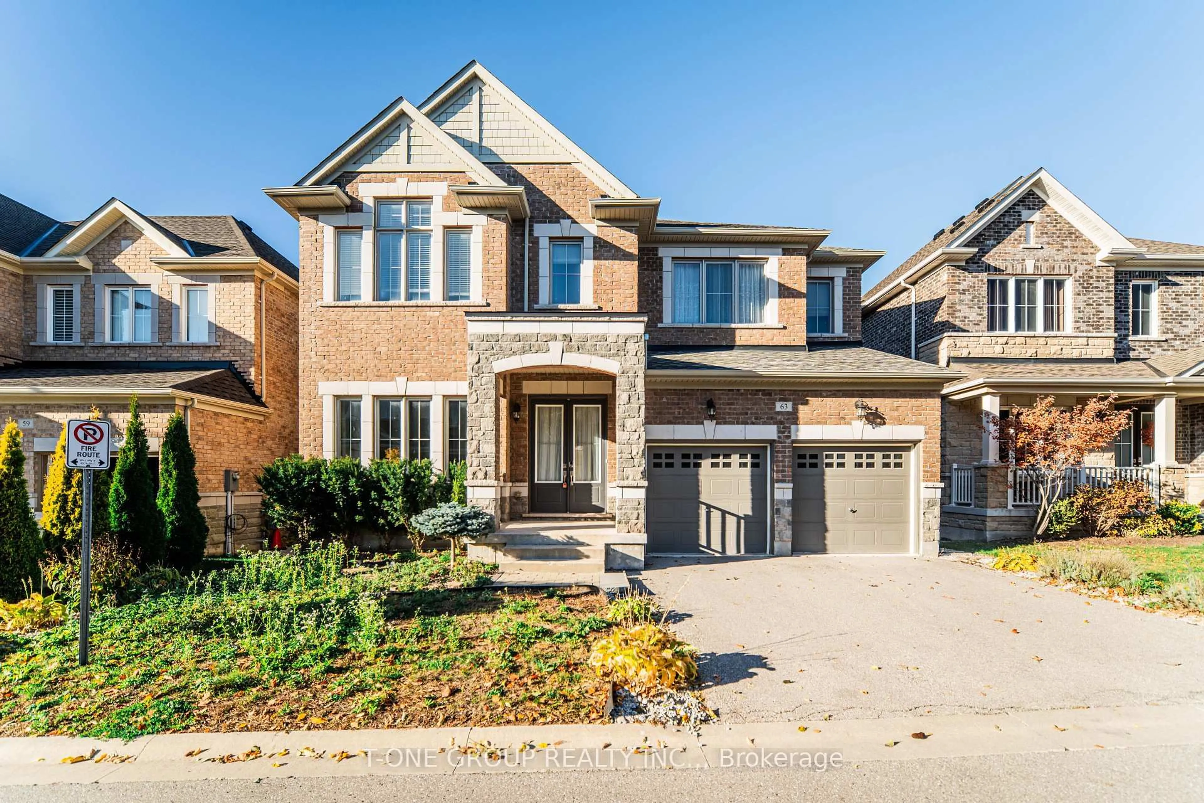 Home with brick exterior material, street for 63 Ken Sinclair Cres, Aurora Ontario L4G 3J1