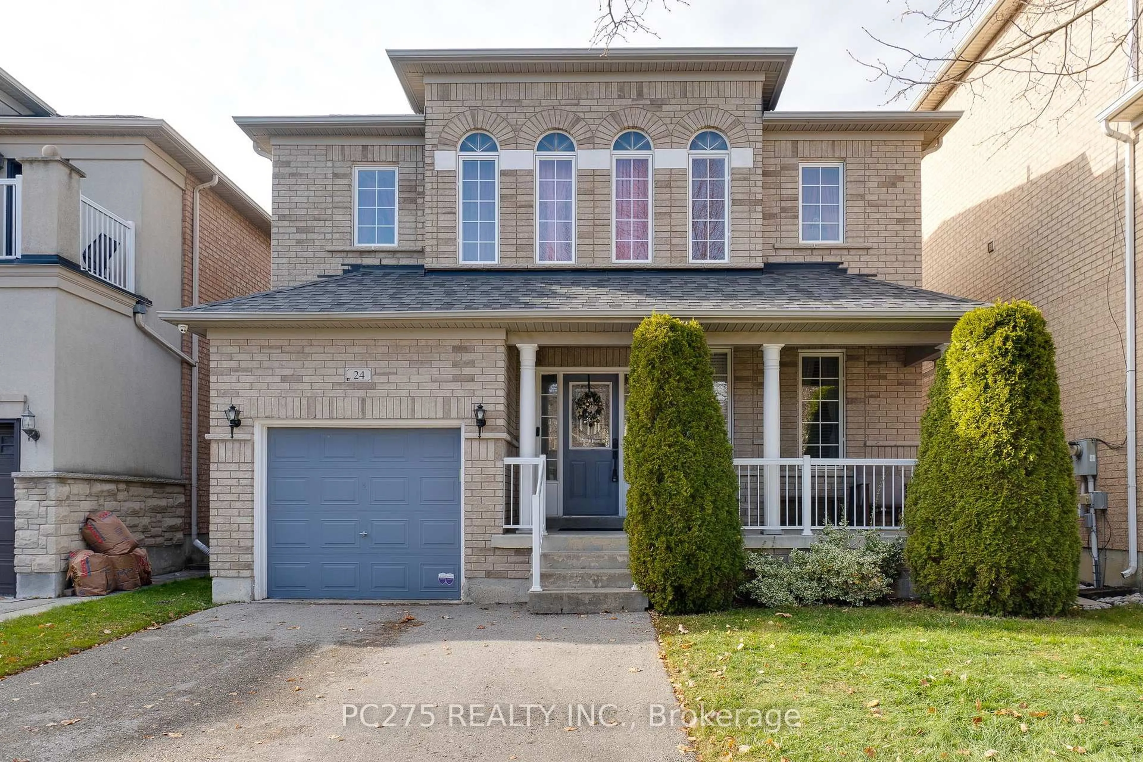Home with brick exterior material, street for 24 Wheatfield Dr, Vaughan Ontario L4H 2K7