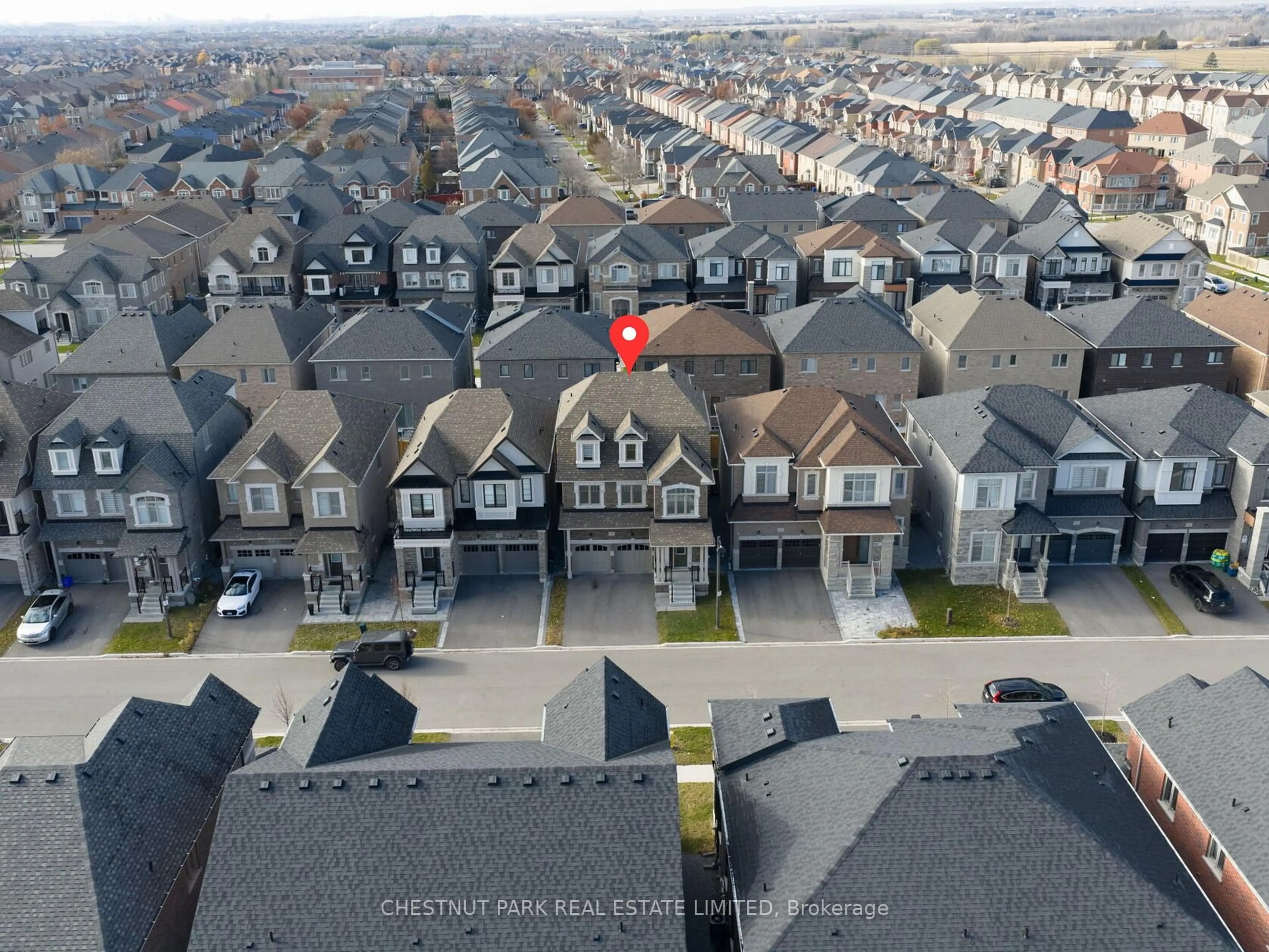 A pic from outside/outdoor area/front of a property/back of a property/a pic from drone, city buildings view from balcony for 50 Willow St, Markham Ontario L6E 0W1