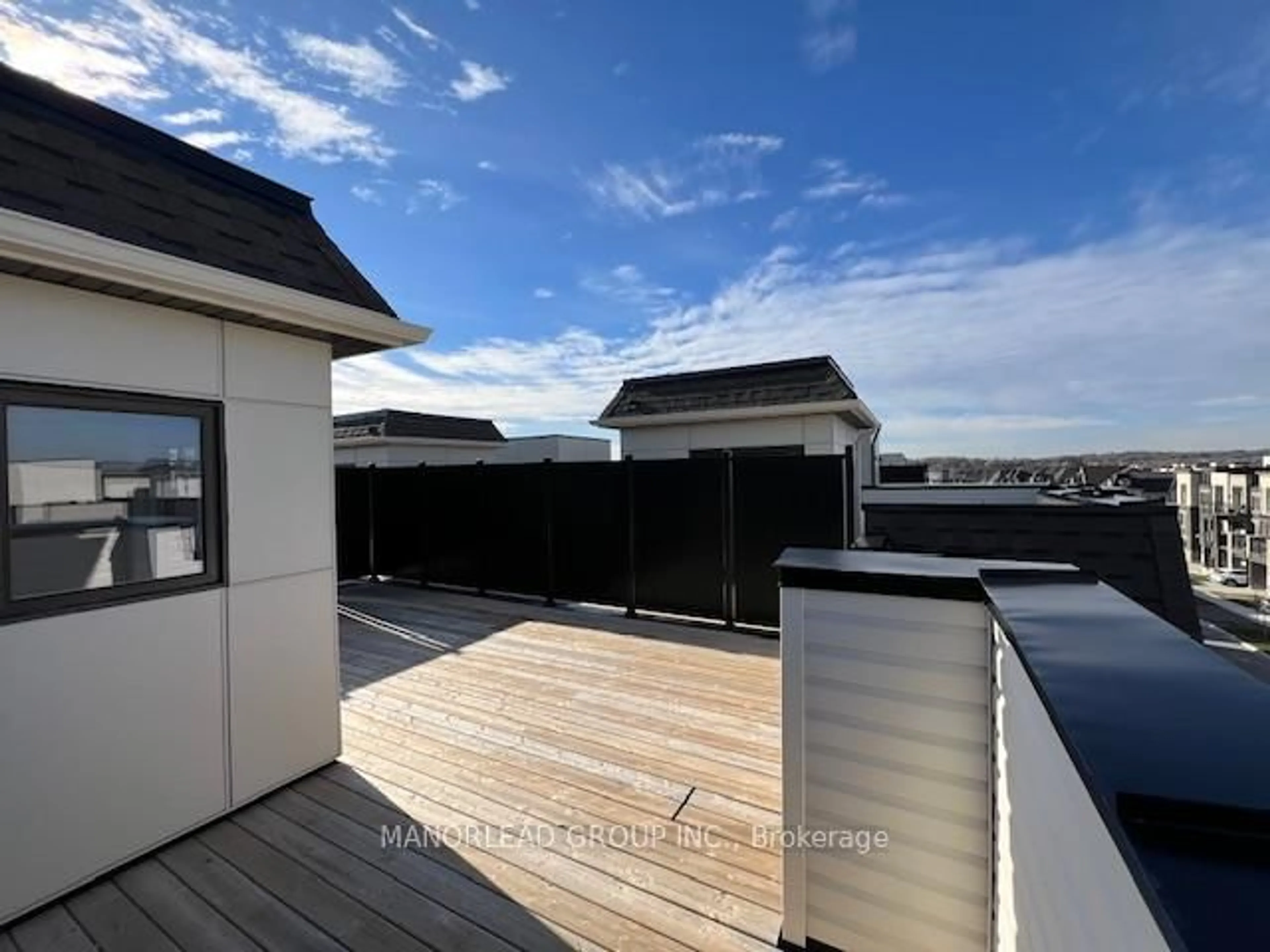 A pic from outside/outdoor area/front of a property/back of a property/a pic from drone, city buildings view from balcony for 27 Gilbert Wright Ave, Markham Ontario L6C 3J4