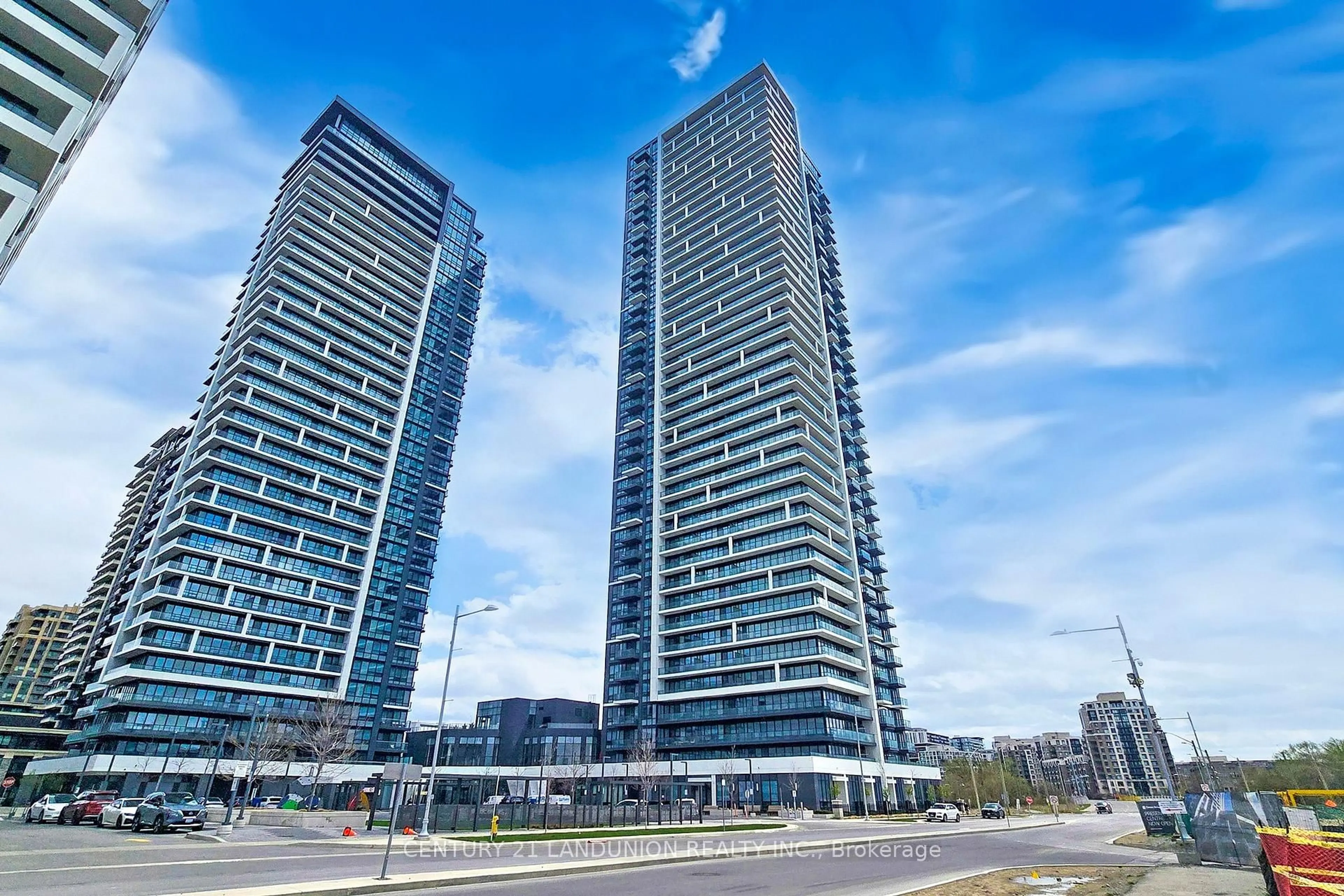 A pic from outside/outdoor area/front of a property/back of a property/a pic from drone, unknown for 8 Water Walk Dr #1507, Markham Ontario L3R 6L4