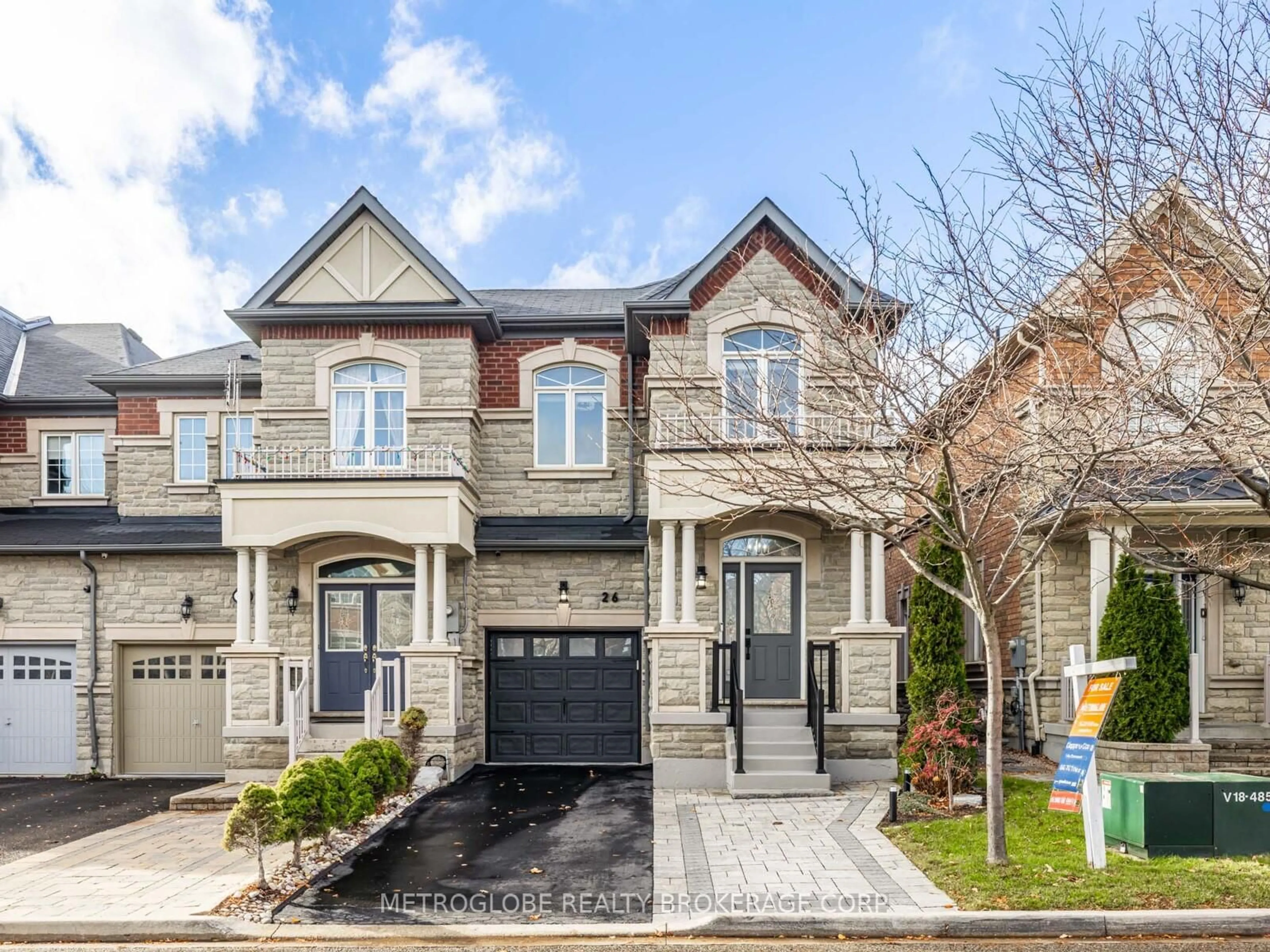 Home with brick exterior material, street for 26 Spruce Pine Cres, Vaughan Ontario L6A 4T3