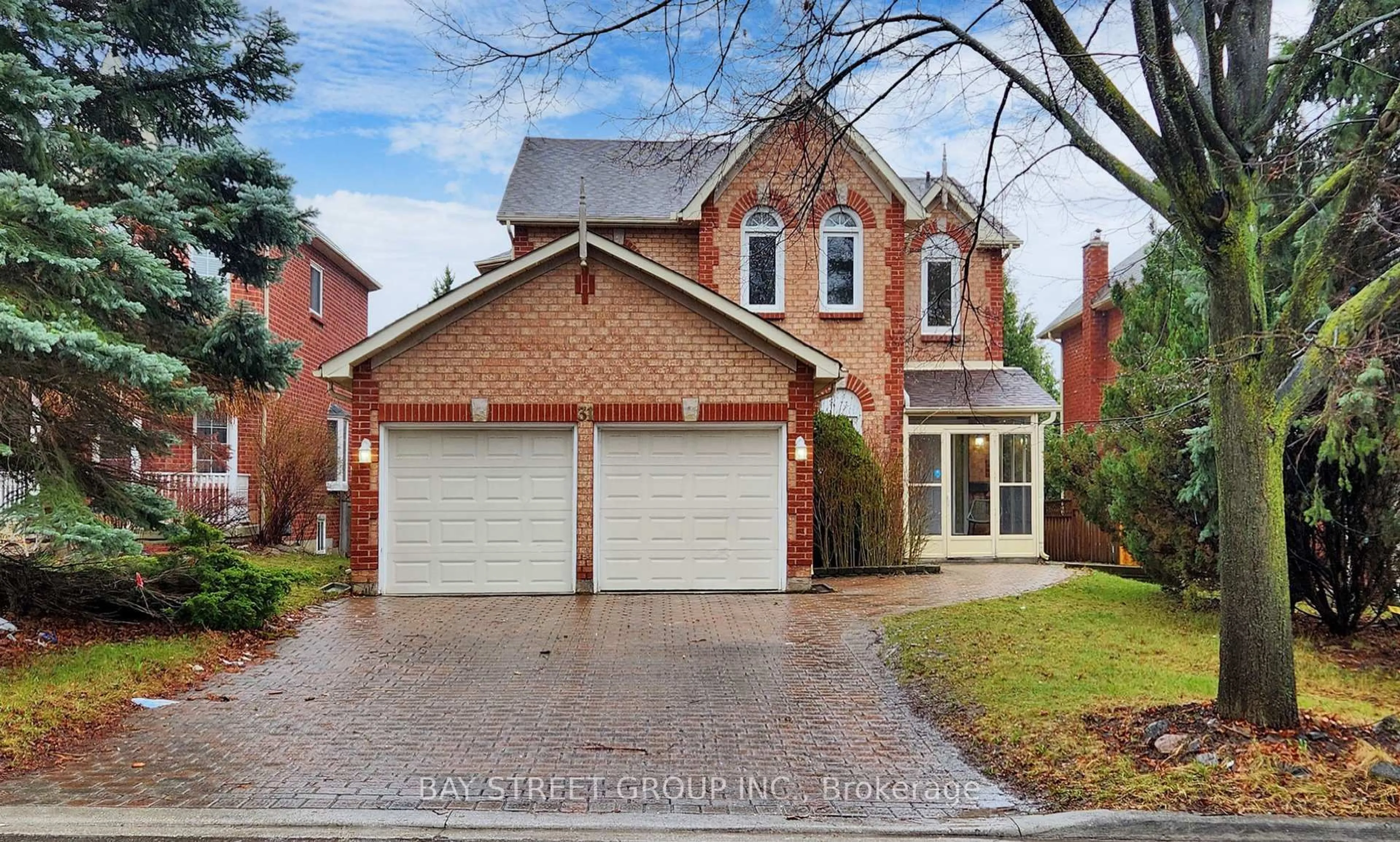 Home with brick exterior material, street for 31 Cavalry Tr, Markham Ontario L3R 9H3