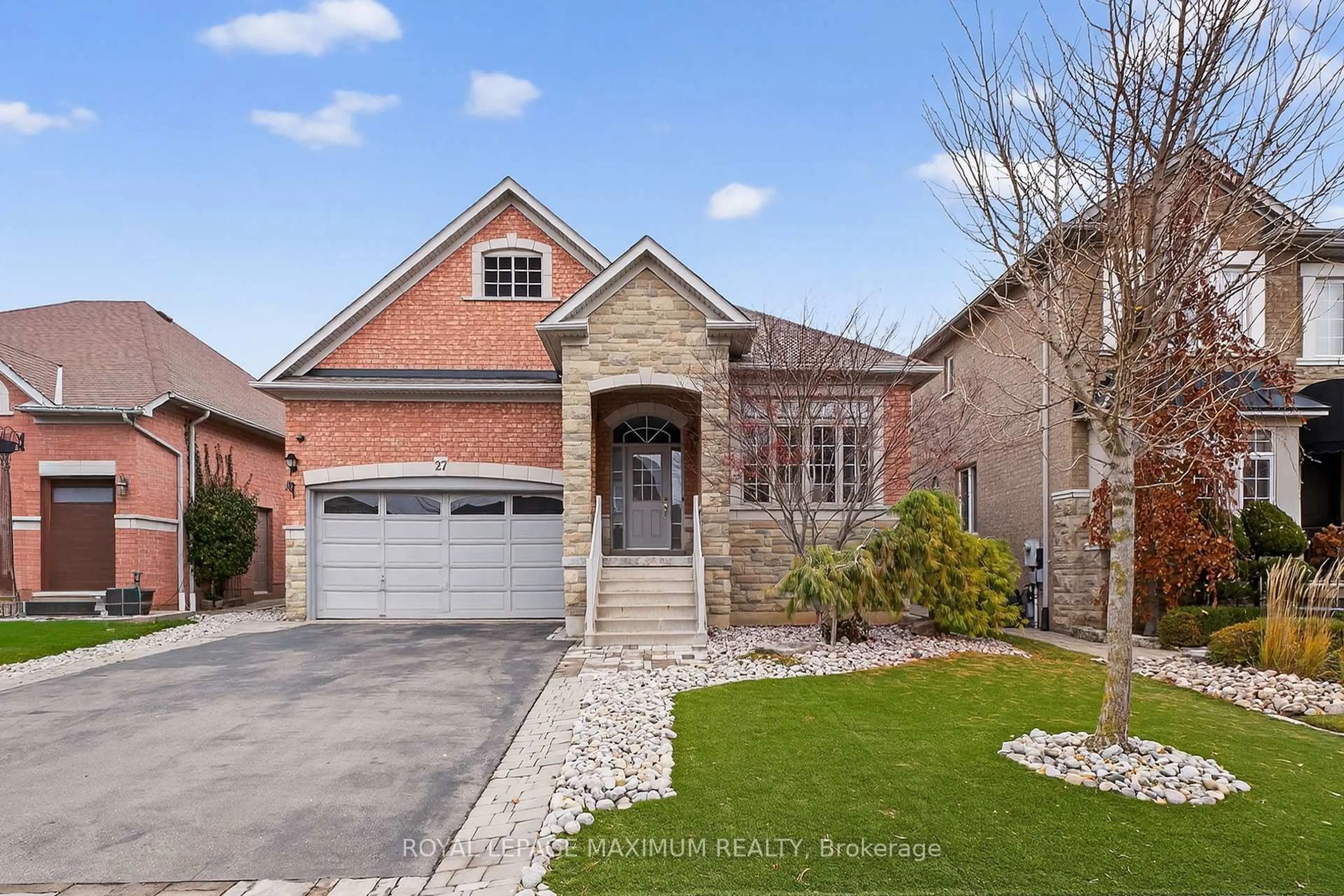 Home with brick exterior material, street for 27 Acqua Dr, Vaughan Ontario L4H 3L1