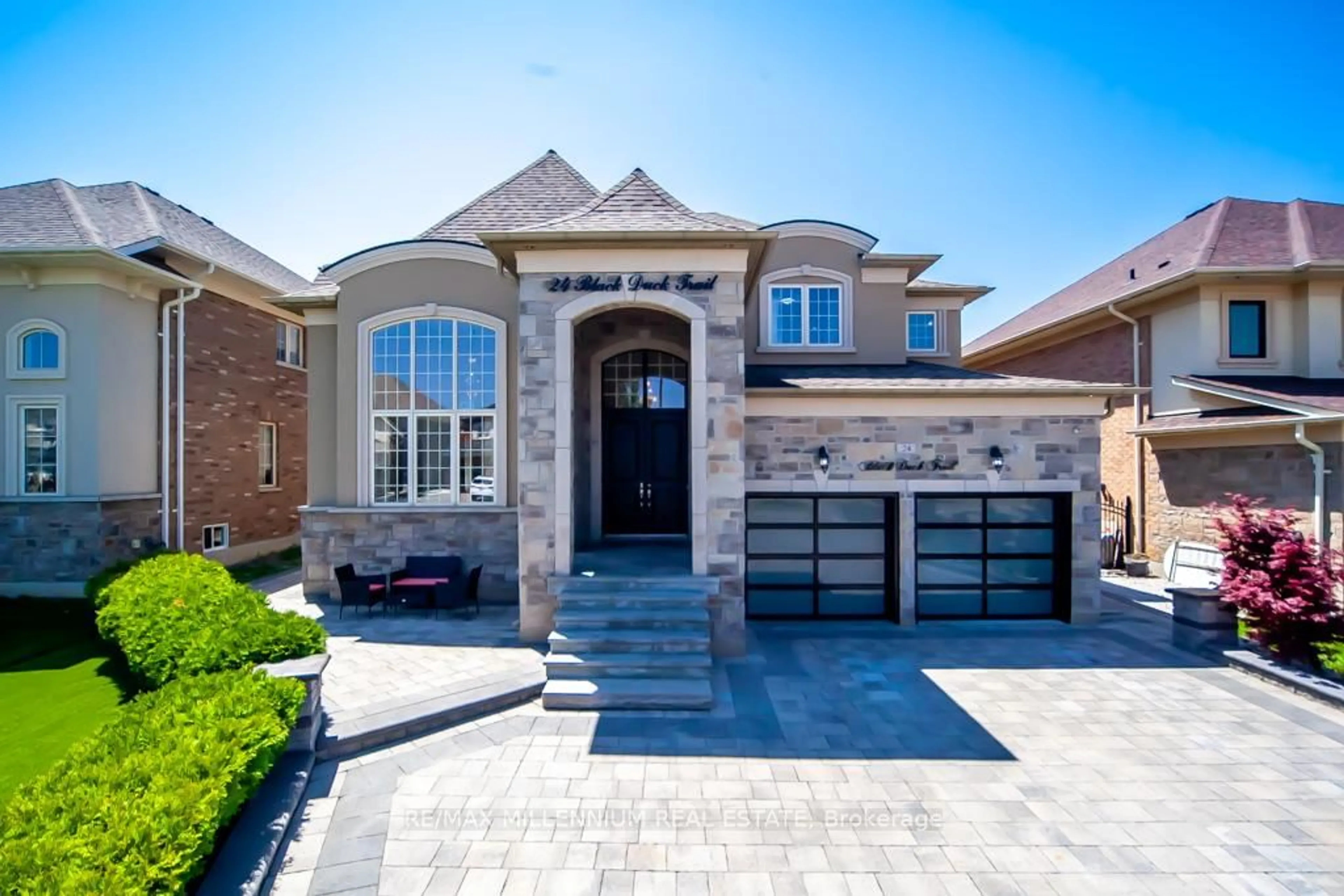 Home with brick exterior material, street for 24 Black Duck Tr, King Ontario L7B 0A4