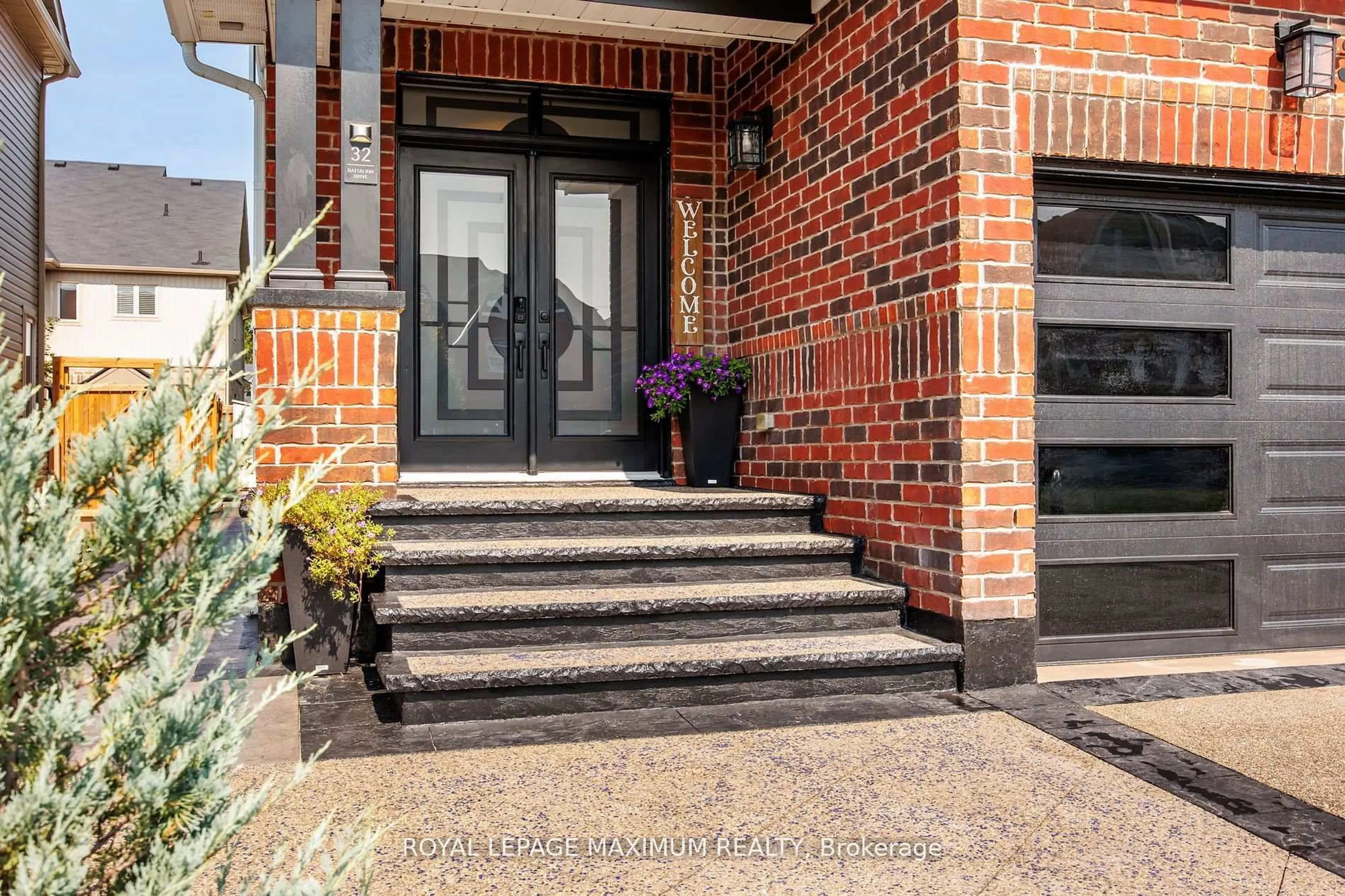 Home with brick exterior material, street for 32 Battalion Dr, Essa Ontario L0M 1B4