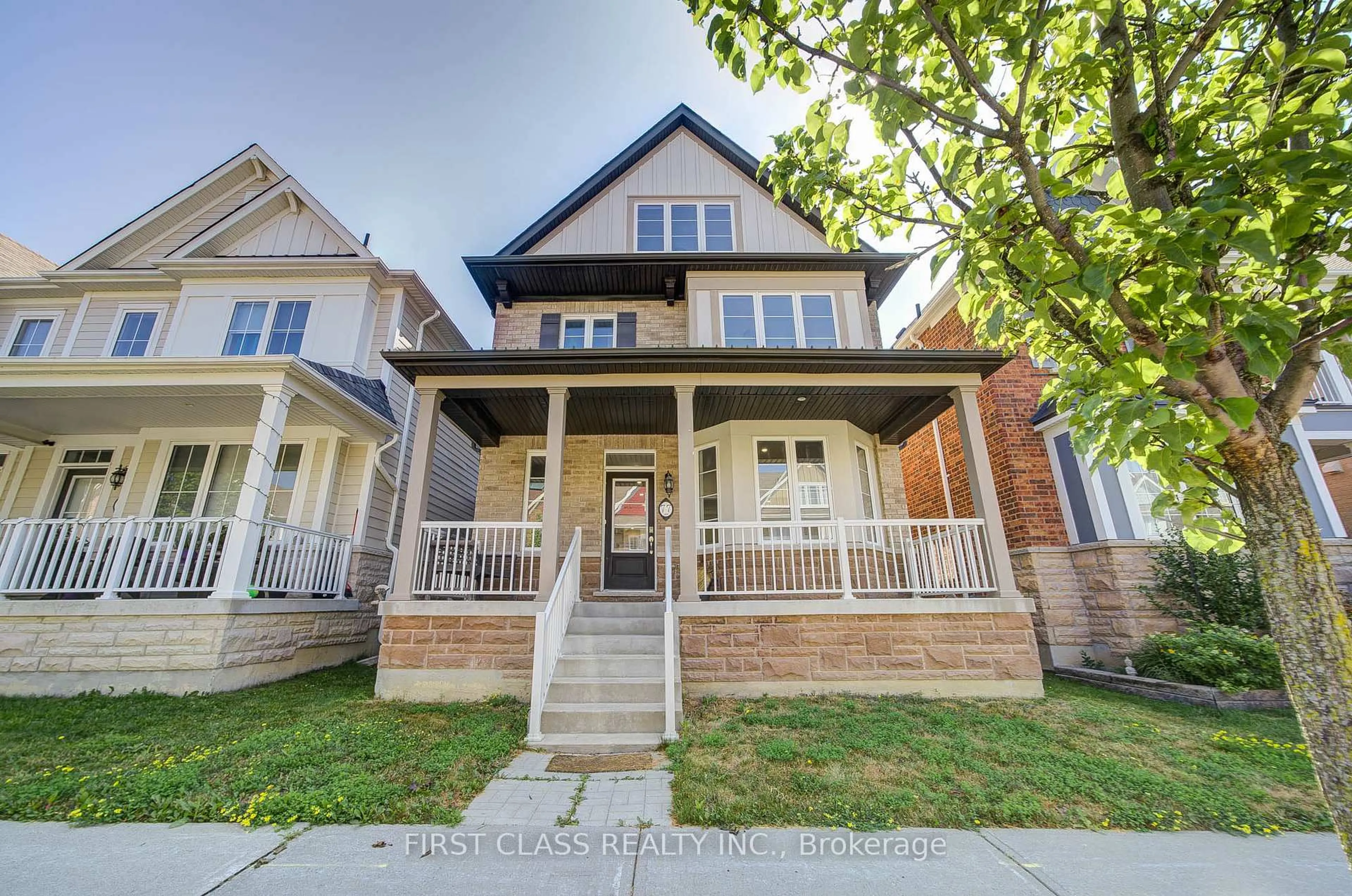 Home with brick exterior material, street for 77 Diamond Jubilee Dr, Markham Ontario L6B 0Y5