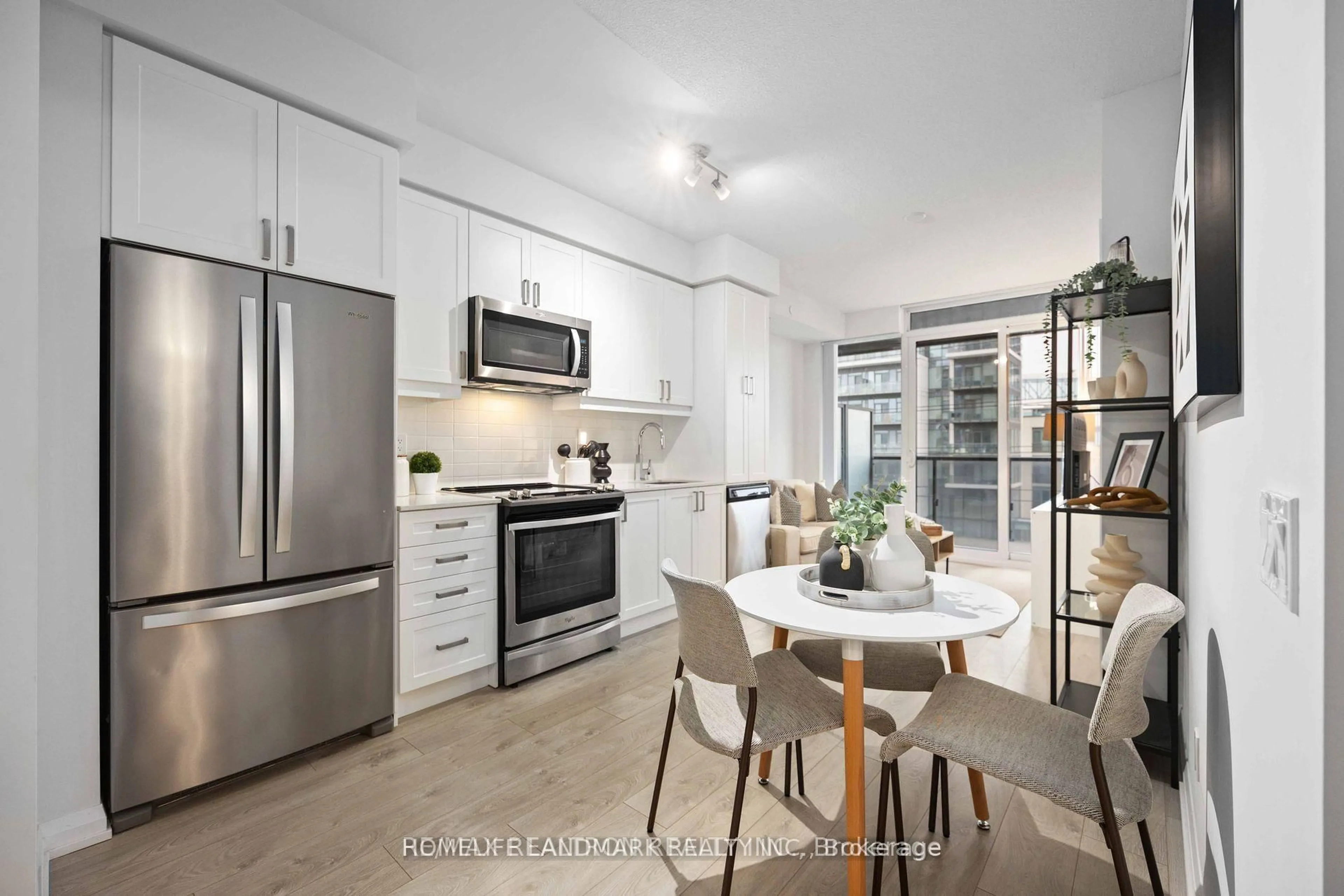 Open concept kitchen, ceramic/tile floor for 7895 Jane St #311, Vaughan Ontario L4K 2M7