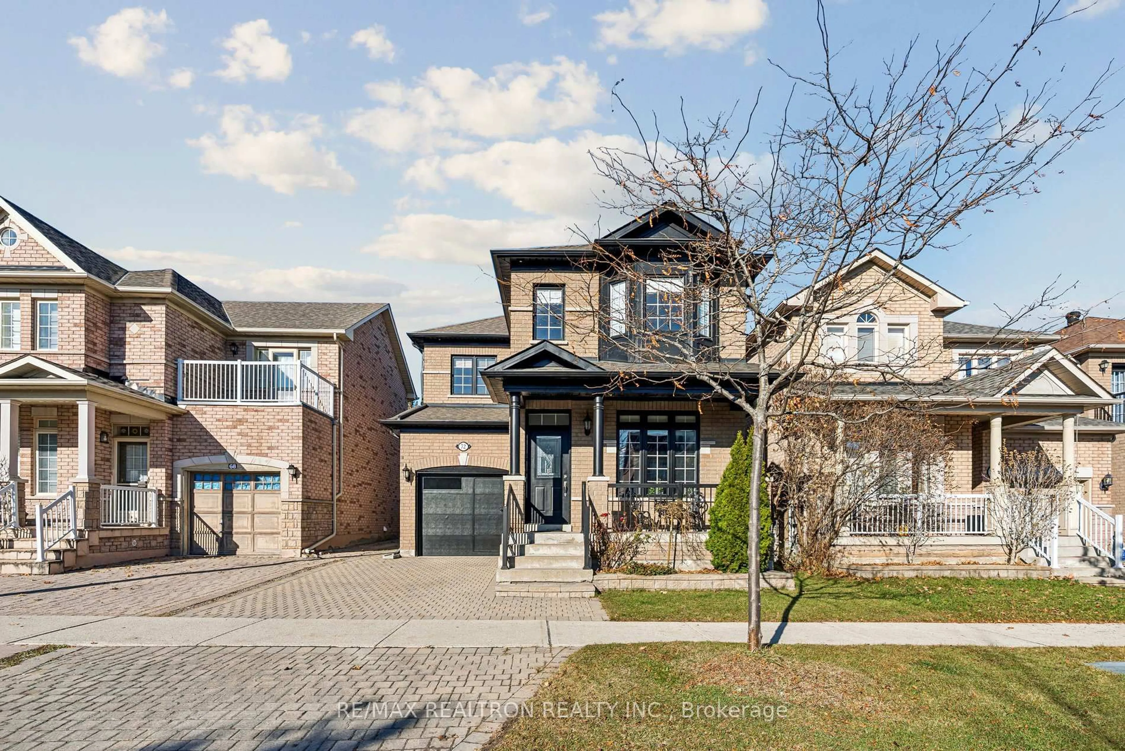 Home with brick exterior material, street for 72 Saint Damian Ave, Vaughan Ontario L4H 2L5