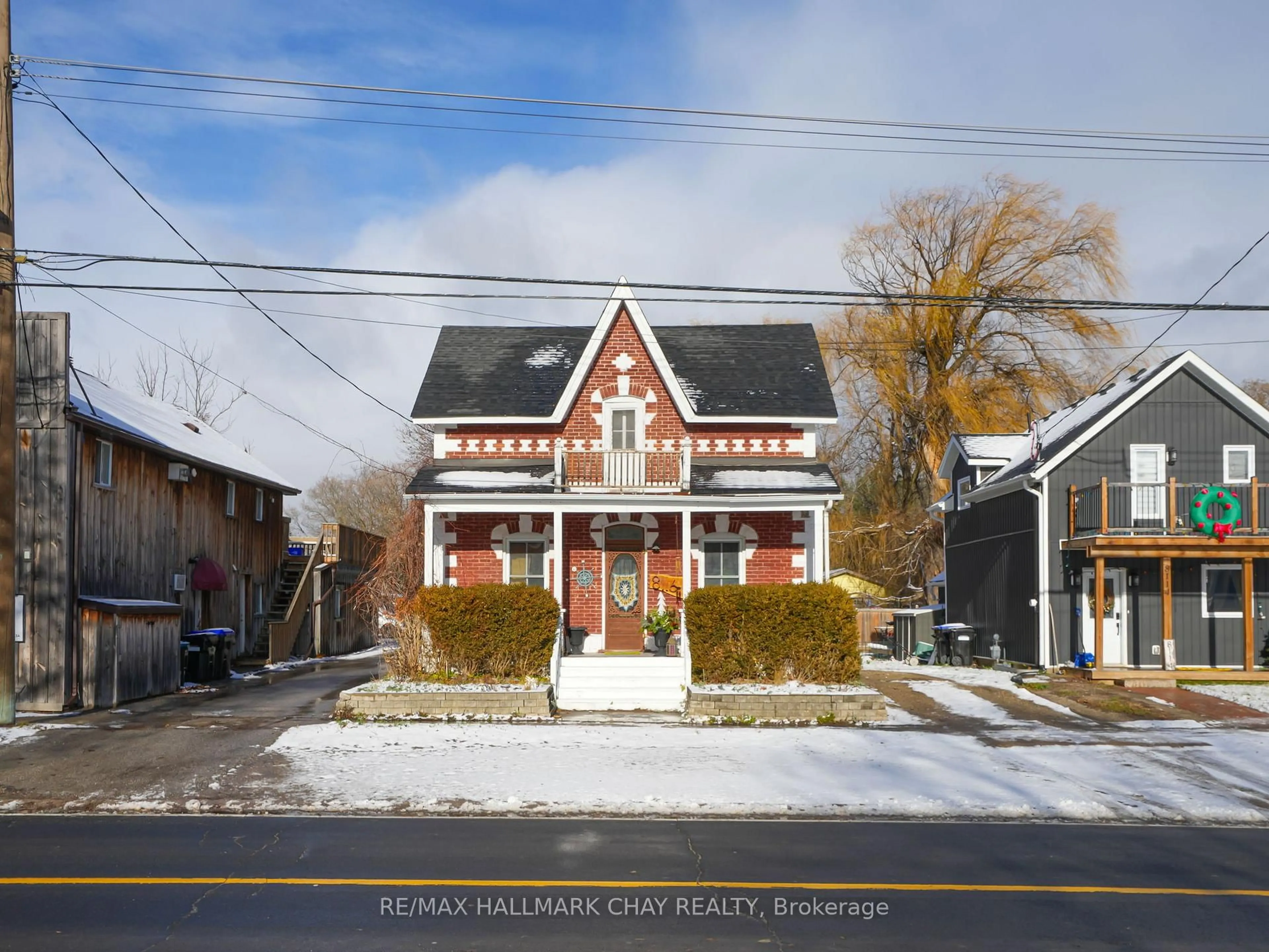 Home with brick exterior material, street for 8116 Main St, Adjala-Tosorontio Ontario L0L 1J0