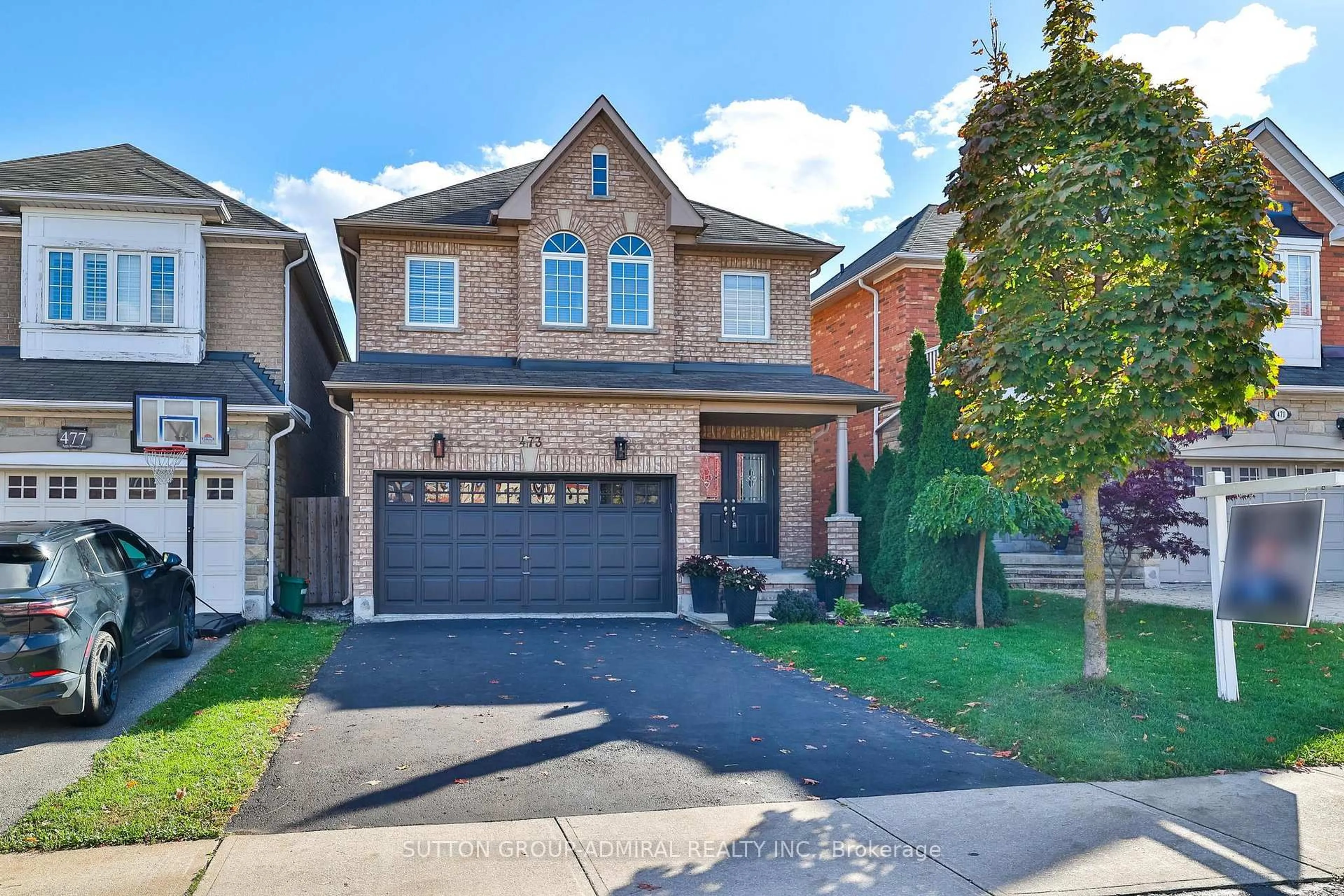 Home with brick exterior material, street for 473 Apple Blossom Dr, Vaughan Ontario L4J 9K7