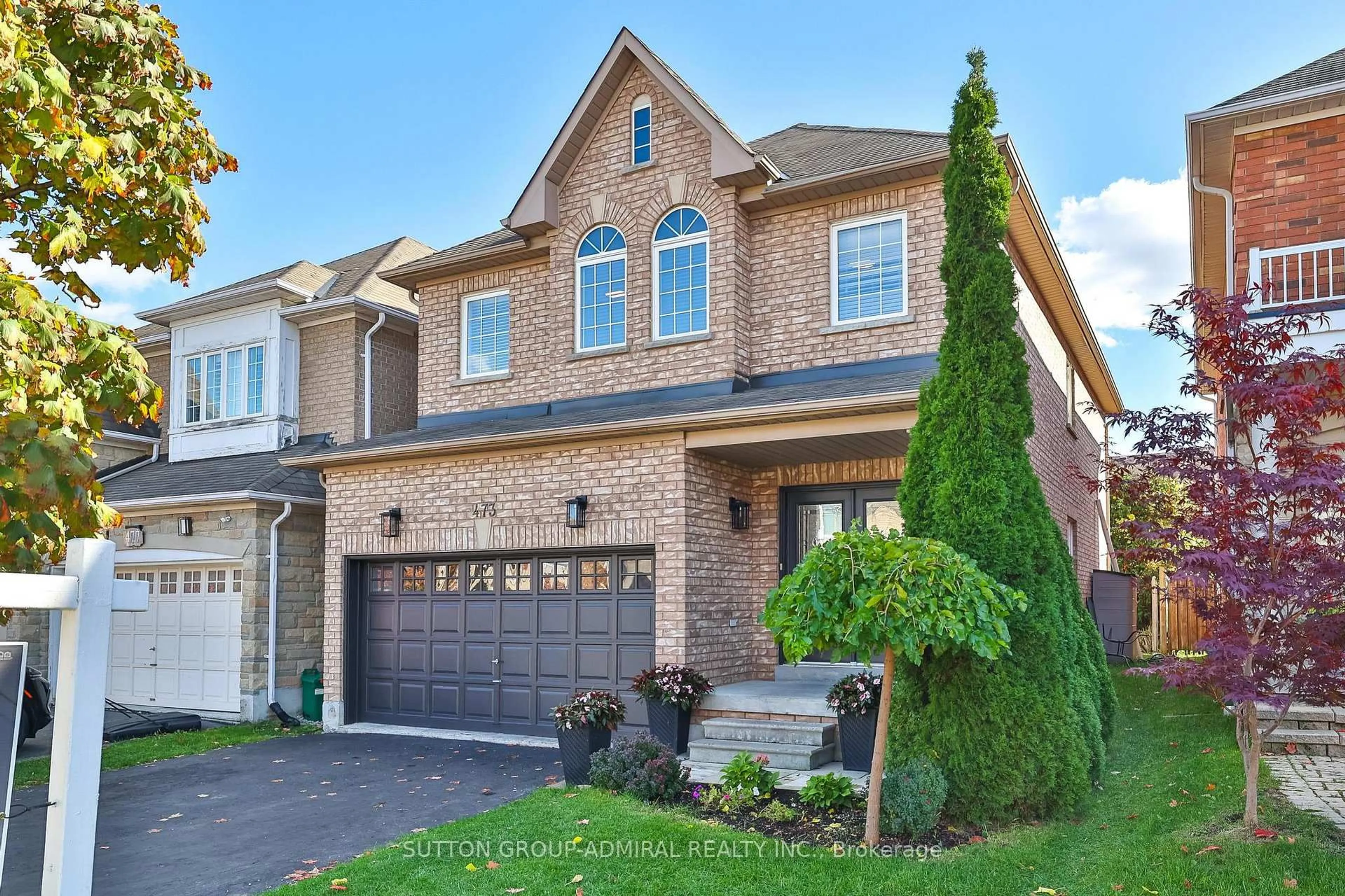 Home with brick exterior material, street for 473 Apple Blossom Dr, Vaughan Ontario L4J 9K7