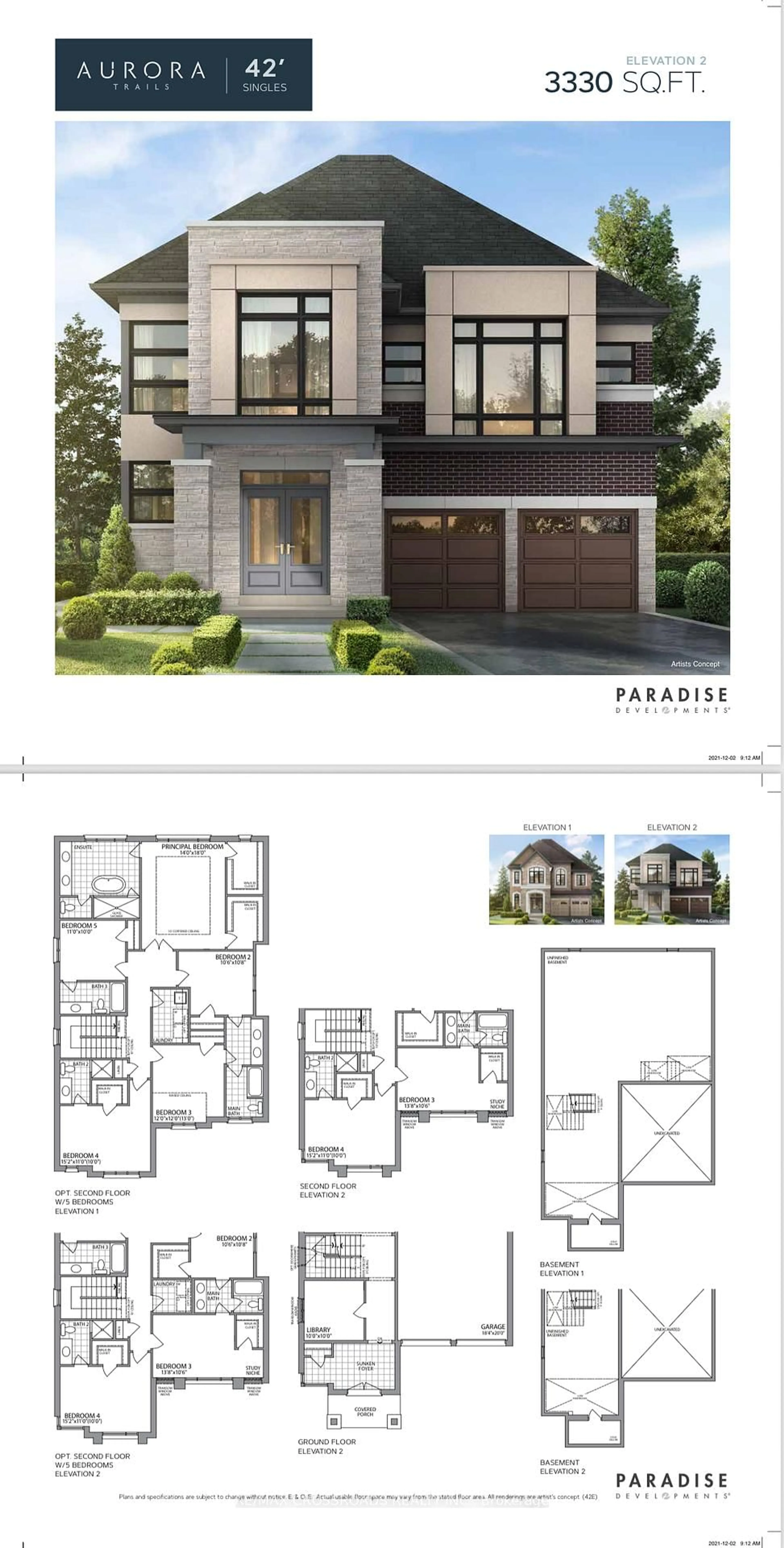 Floor plan for 5 Kane Cres, Aurora Ontario L4G 0C5