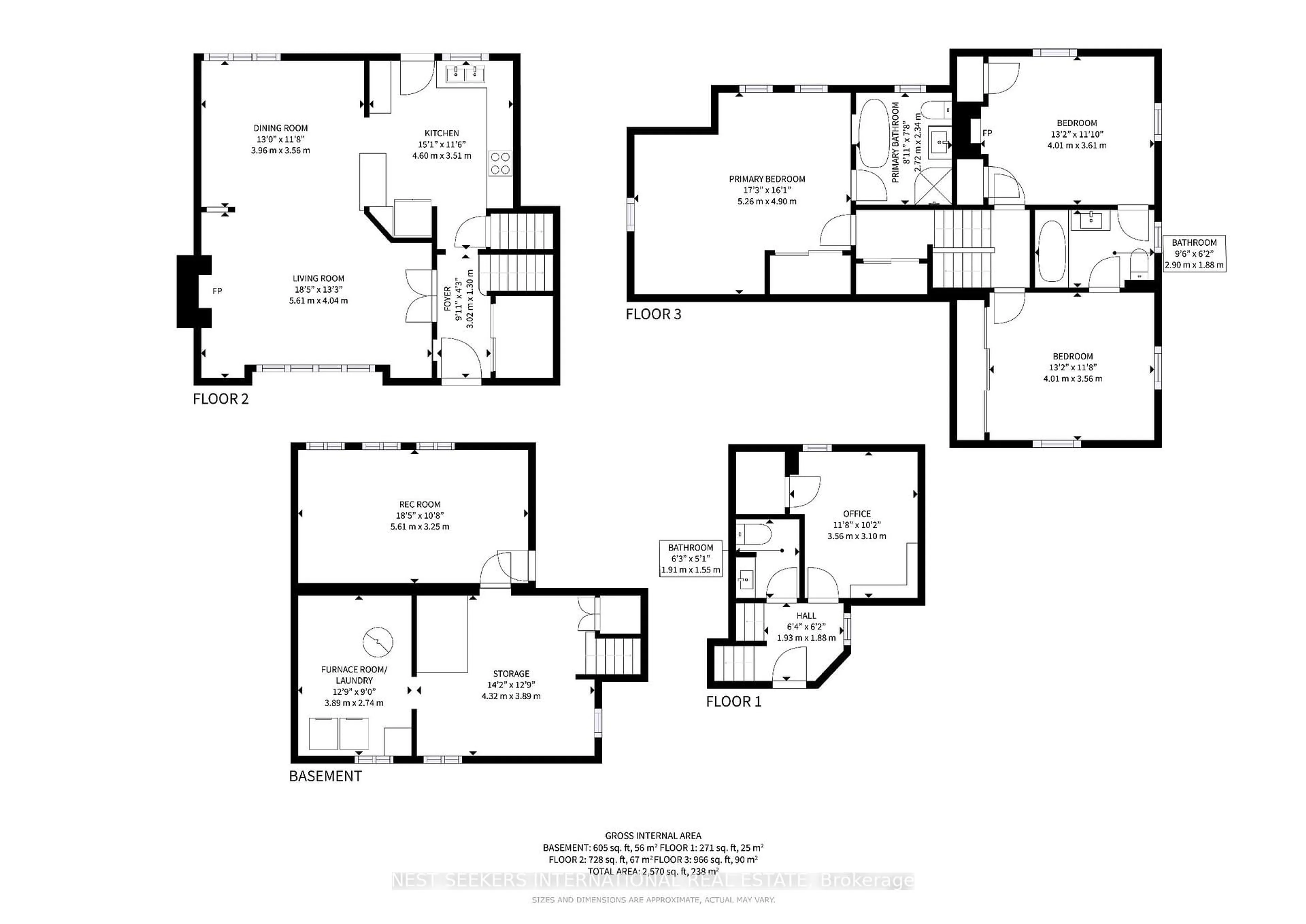 Floor plan for 31 Mark St, Aurora Ontario L4G 1L4