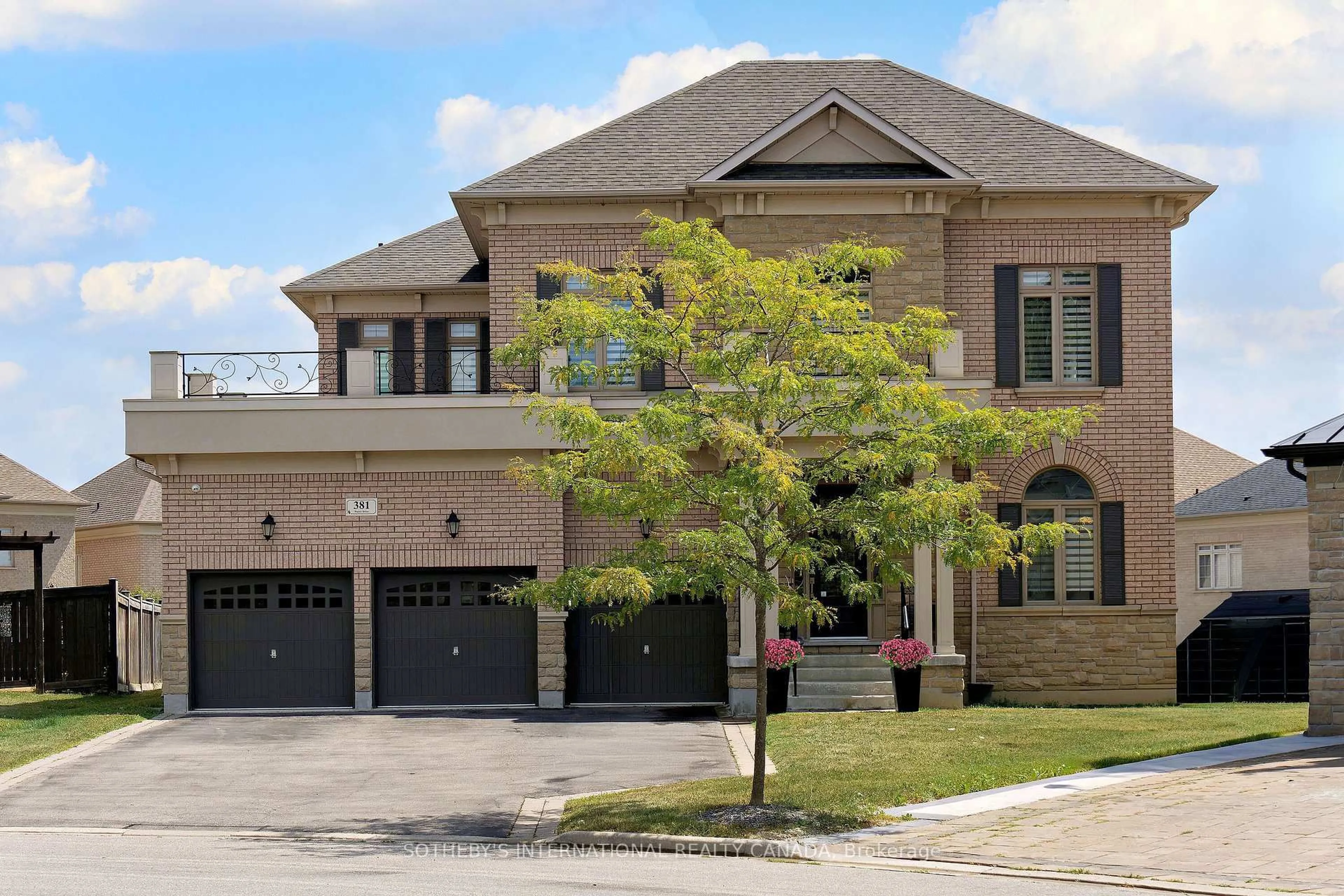 Home with brick exterior material, street for 381 Poetry Dr, Vaughan Ontario L4L 8L1