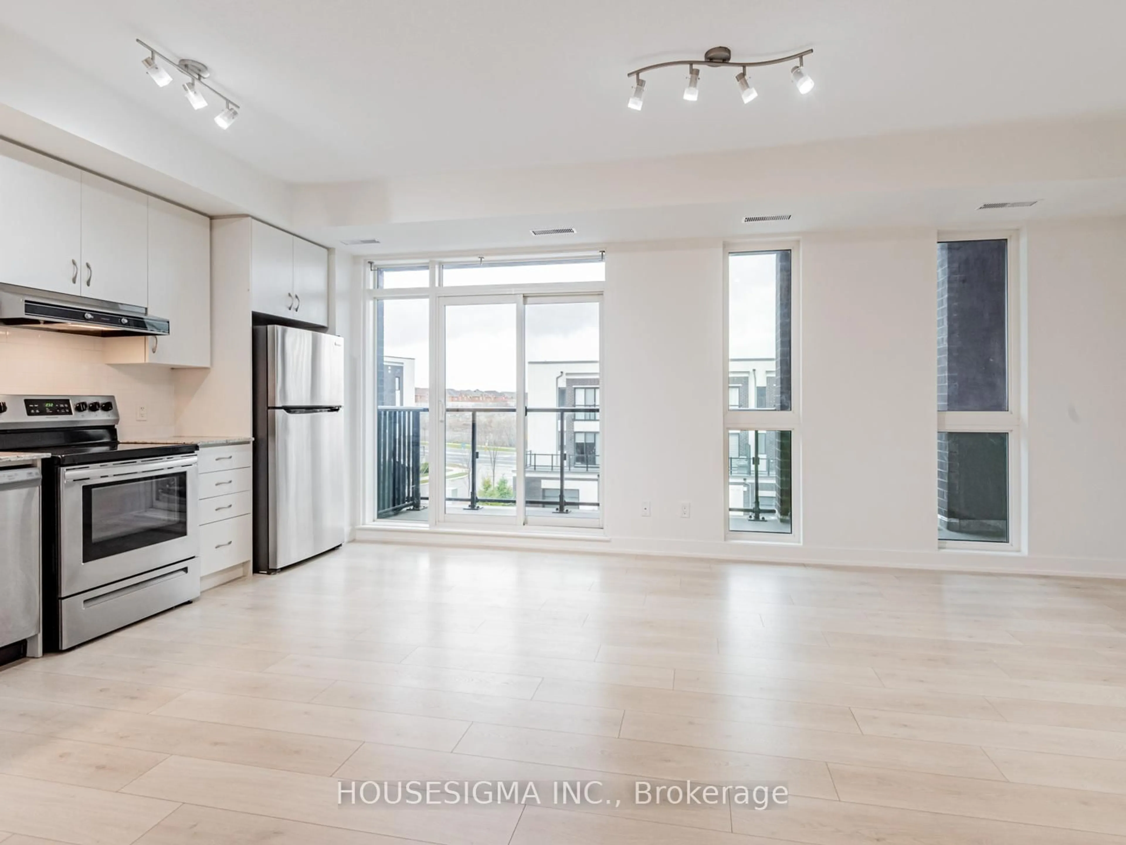 Open concept kitchen, floor is not visible for 1 Climo Lane #313, Markham Ontario L6E 0V8