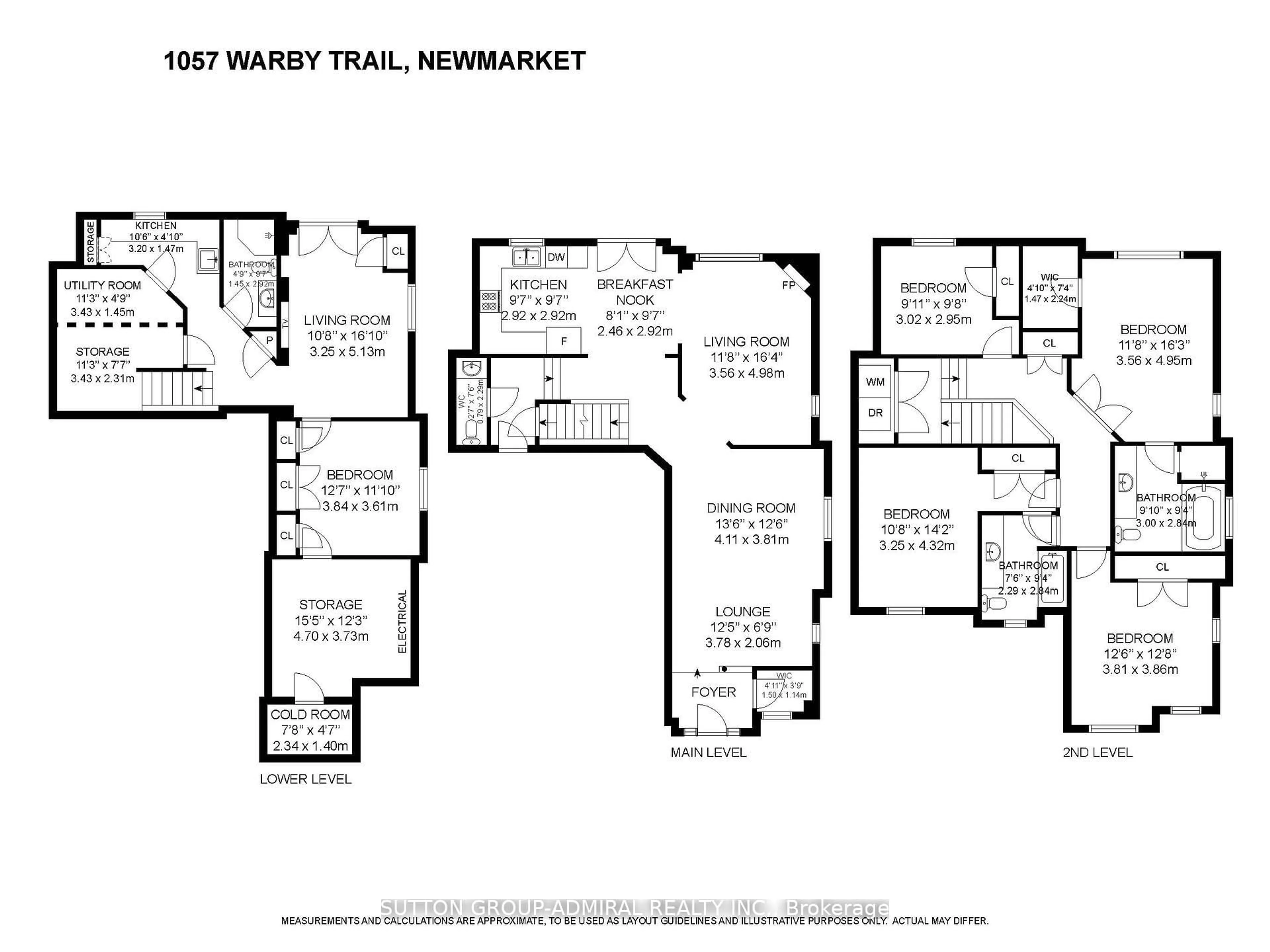 Floor plan for 1057 Warby Tr, Newmarket Ontario L3X 3H6