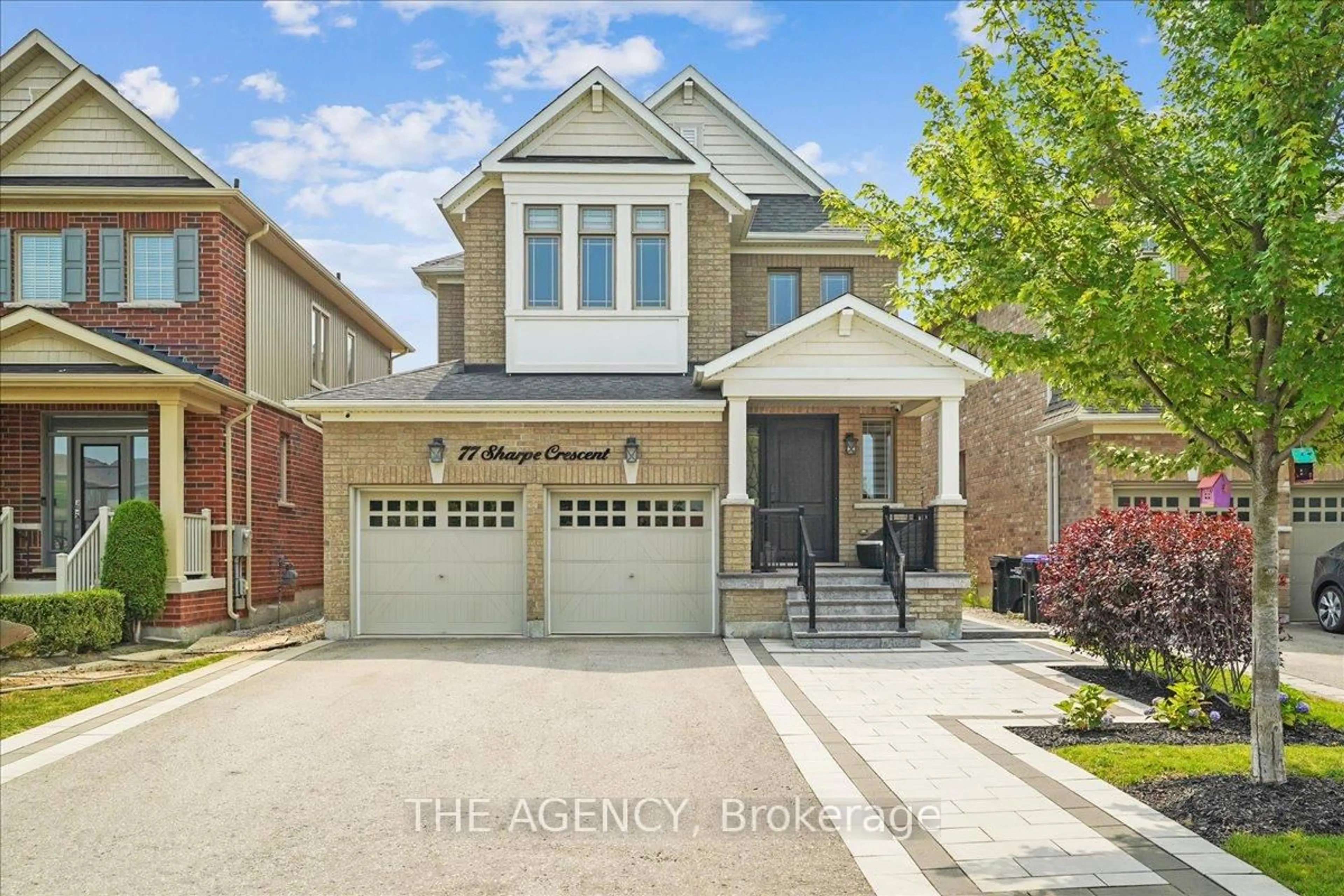 Home with brick exterior material, street for 77 Sharpe Cres, New Tecumseth Ontario L0G 1W0