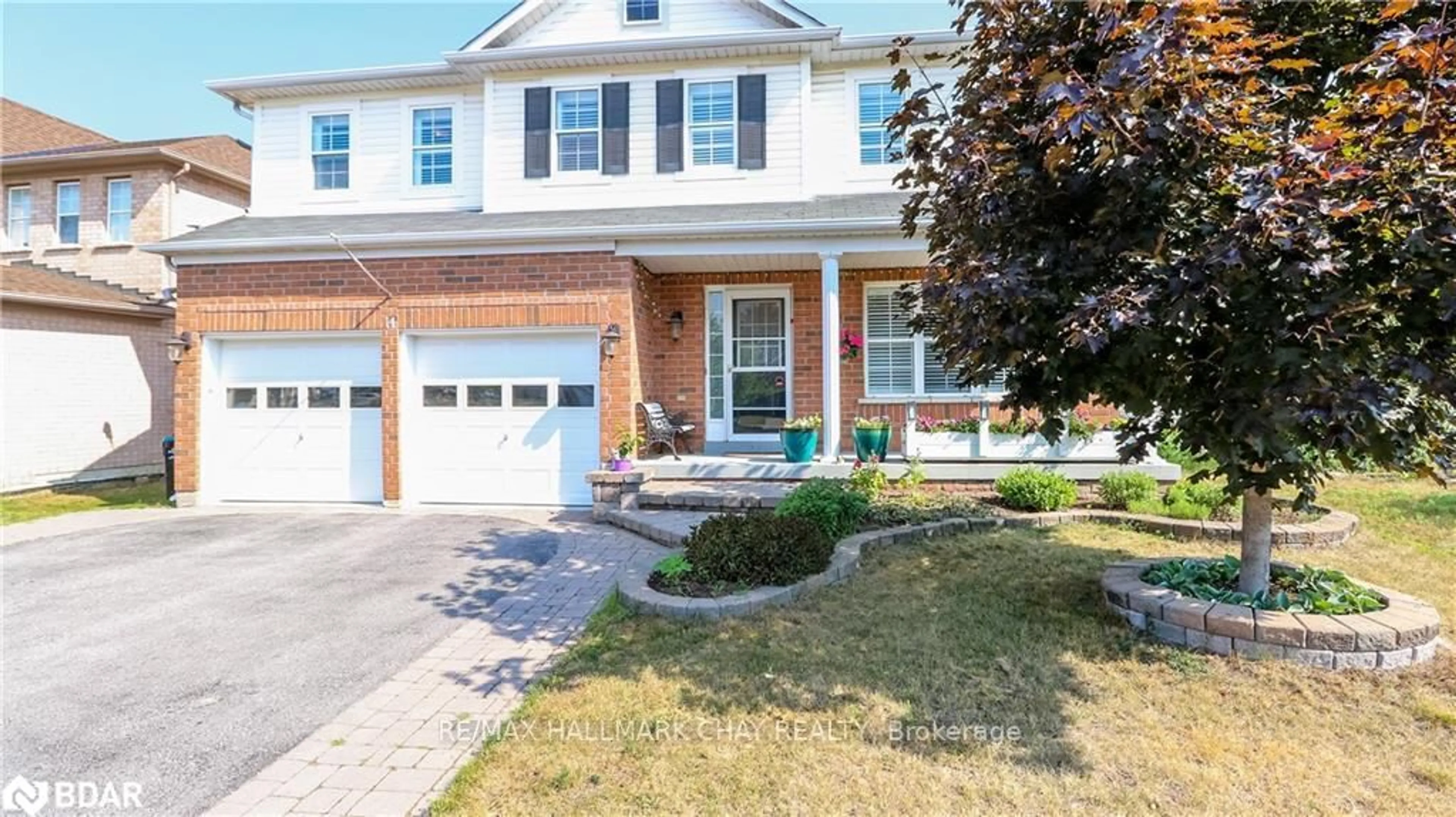 Home with brick exterior material, street for 14 Gold Park Gate, Essa Ontario L0M 1B2