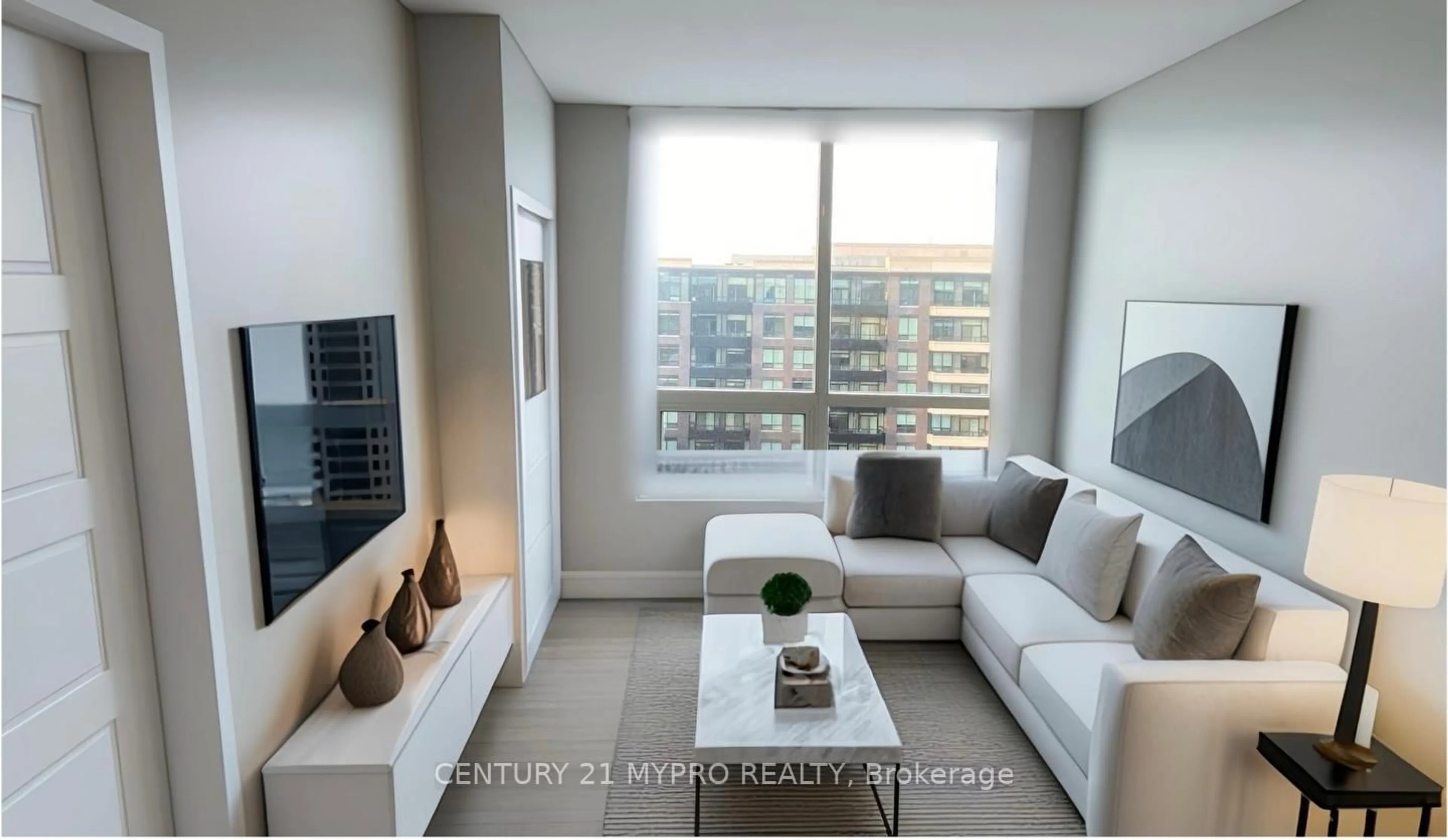 Living room with furniture, unknown for 15 Water Walk Dr #917, Markham Ontario L3P 1N3